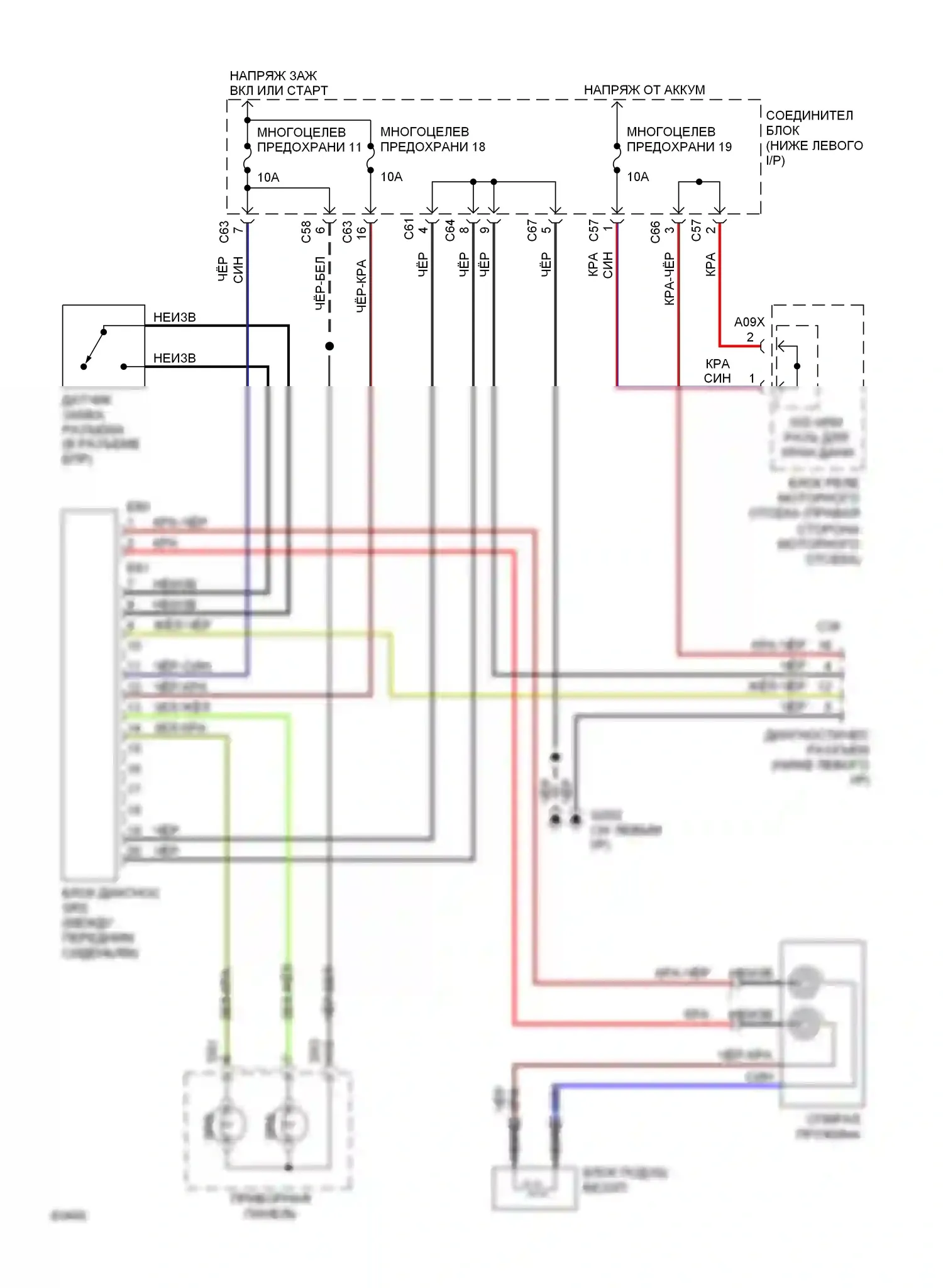 Summit Eagle I (1989-1996): Электросхема подушек безопасности 