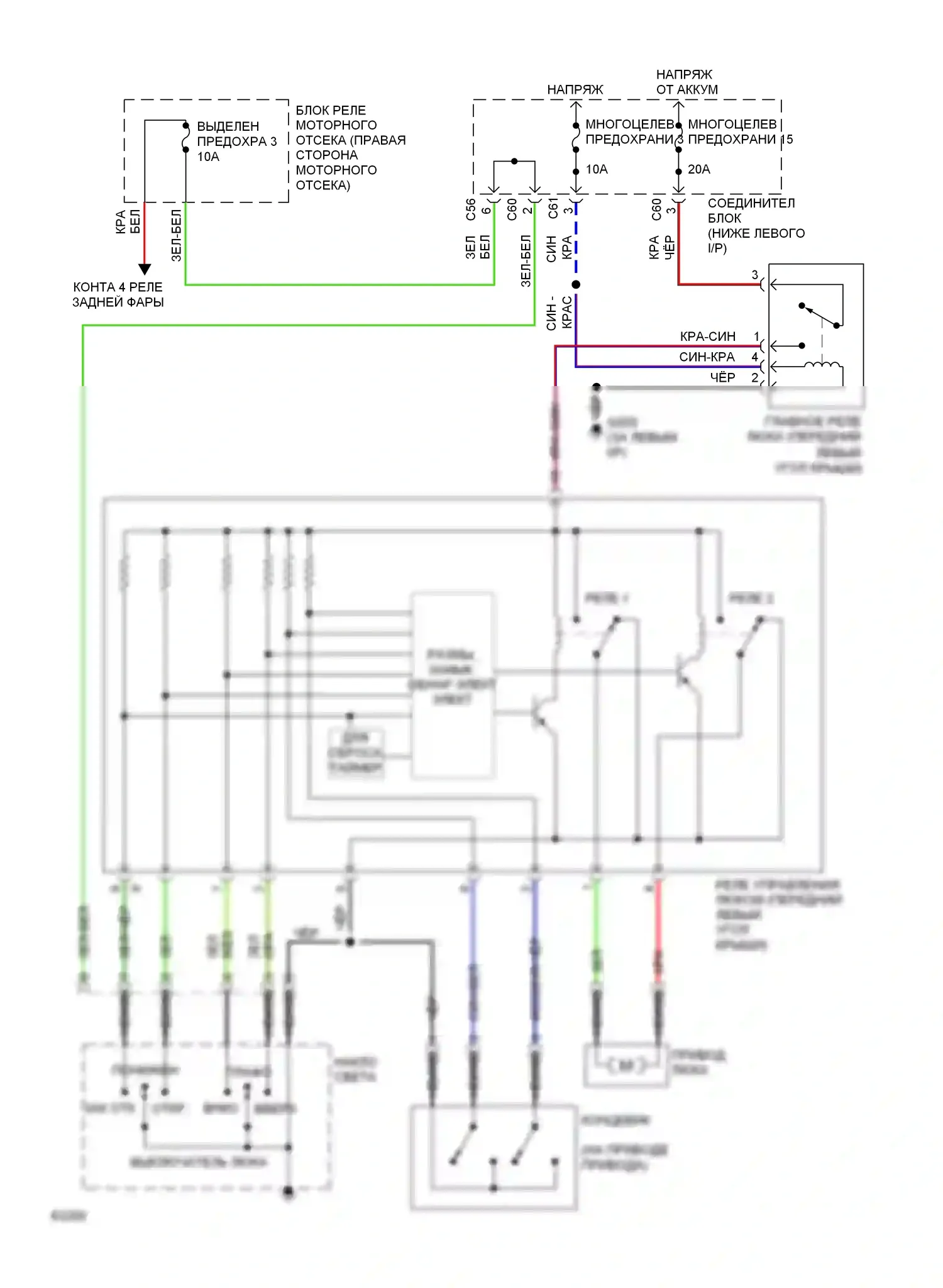 Summit Eagle I (1989-1996): Электросхема люка 