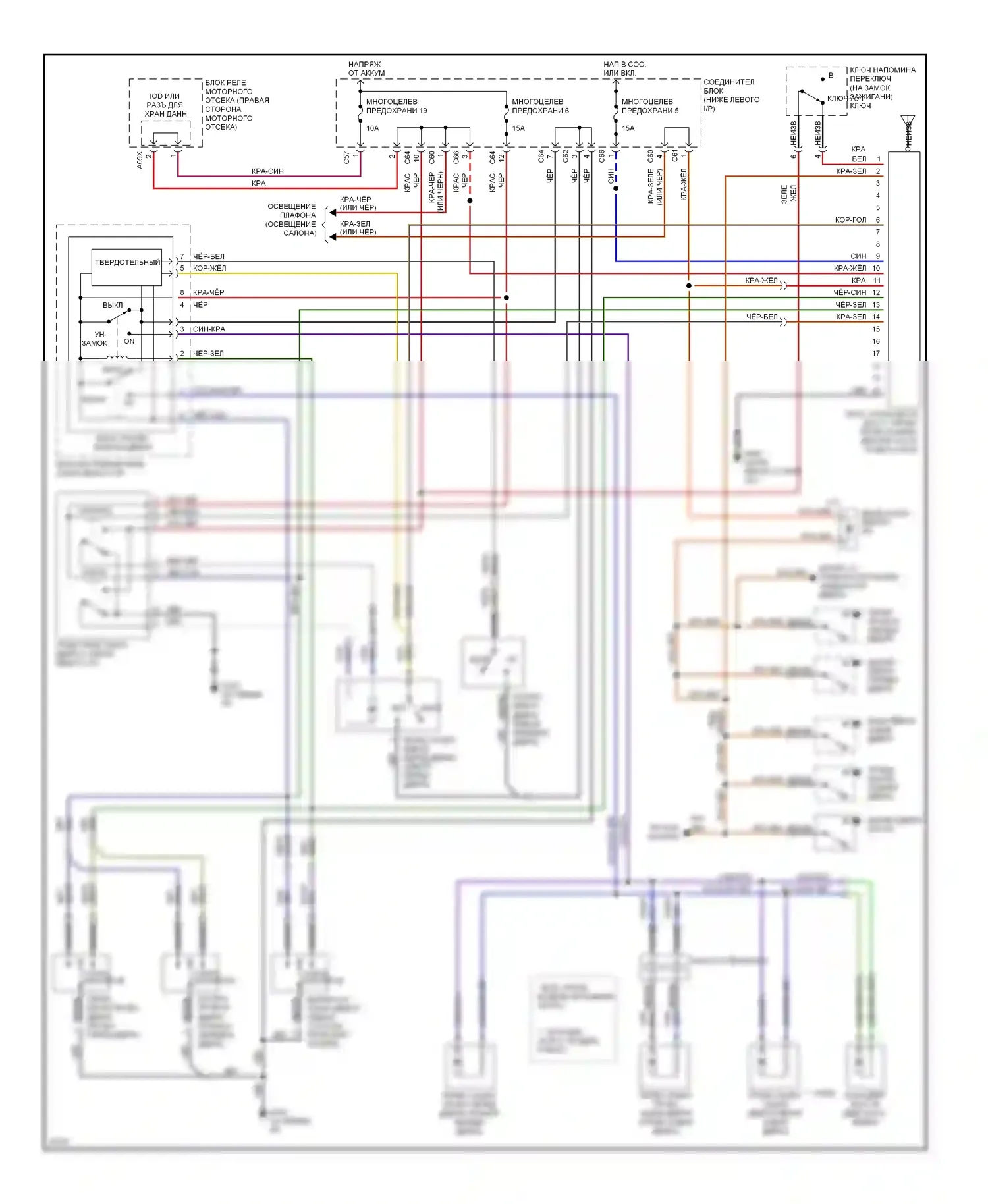Summit Eagle I (1989-1996): Электросхема бесключевого доступа 