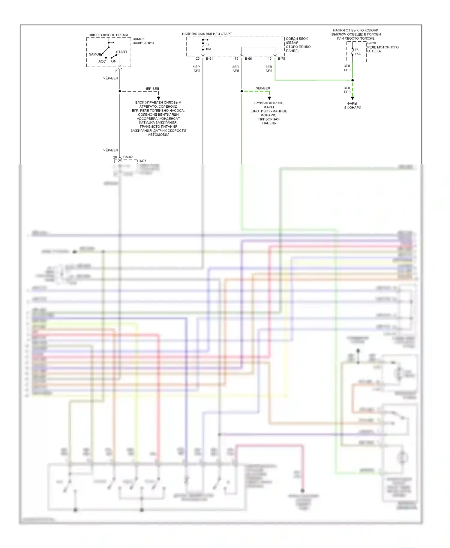 Talon Eagle II (1994-1999): 2.0l, электросхема коробки передач (2 из 3) 