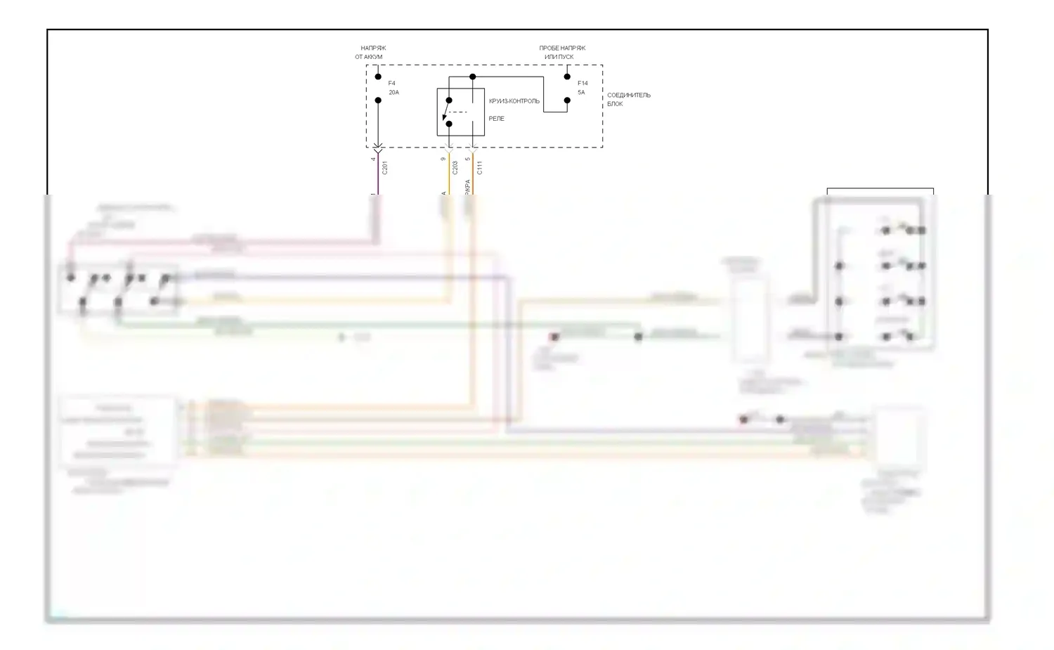 Vision Eagle I (1992-1997): Электросхема круиз-контроля 
