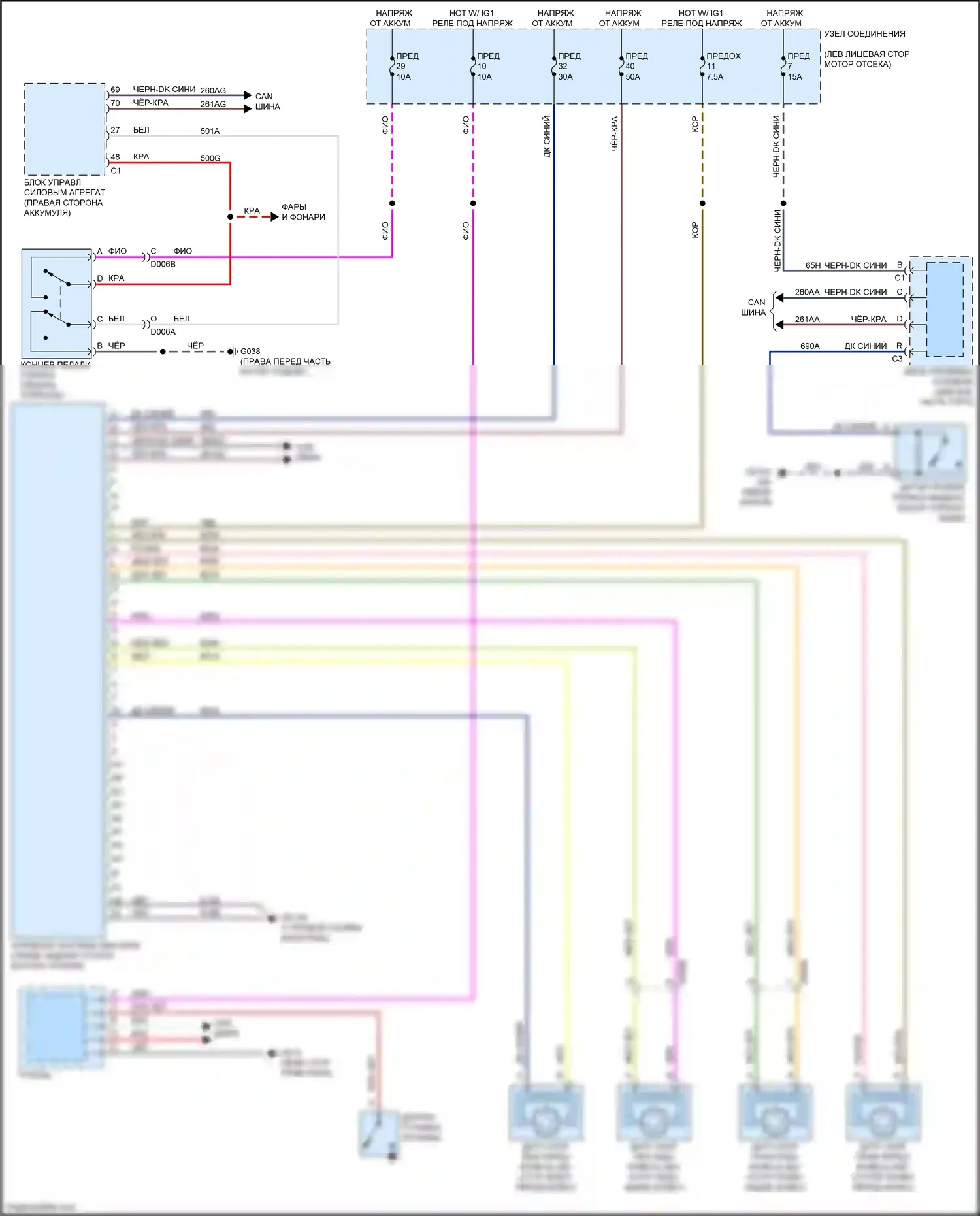 124 Spider FIAT I (2016-2020): Антиблокировочная система abs электросхема 