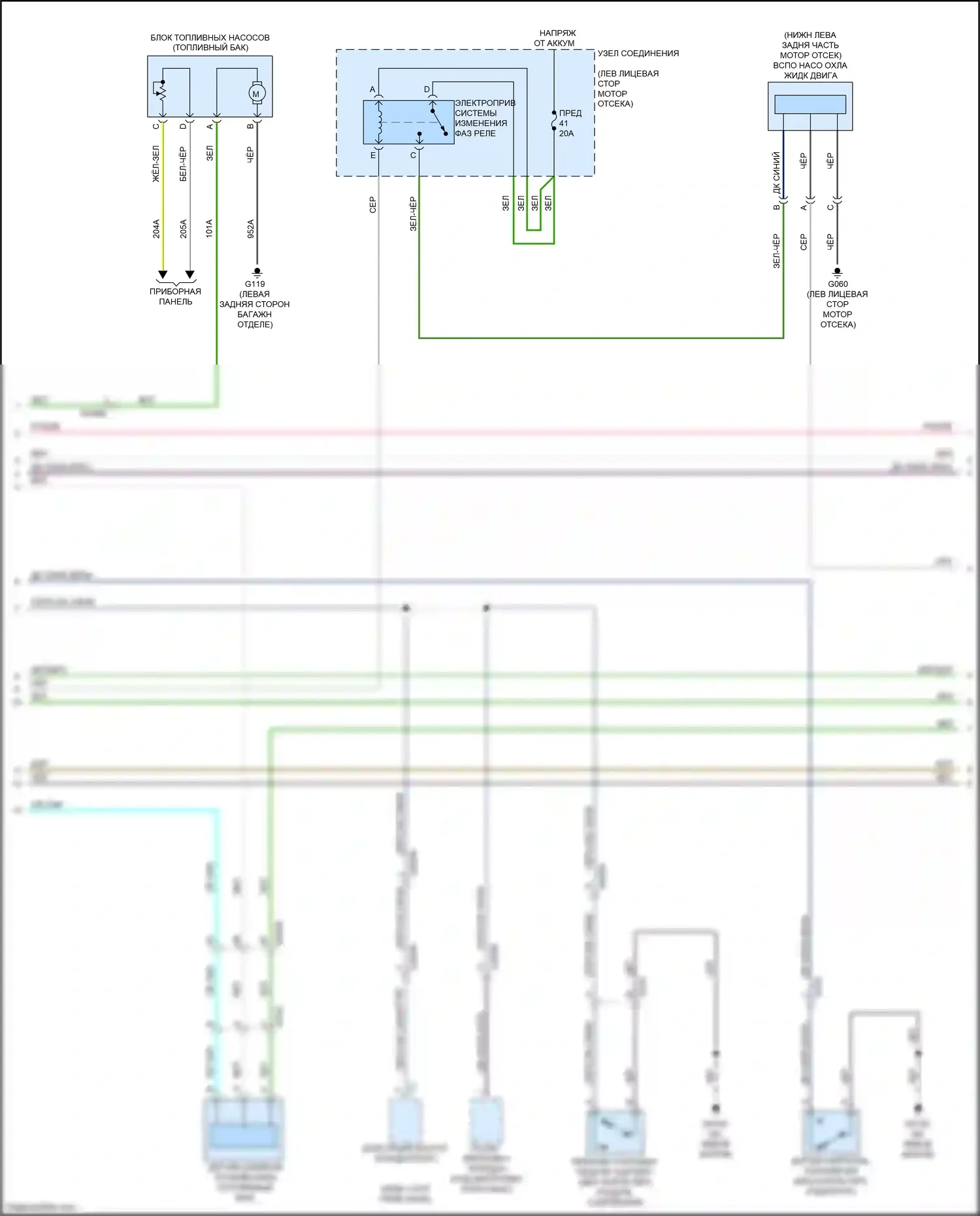 124 Spider FIAT I (2016-2020): Электросхема двигателя 1.4л турбо (2 из 5) 