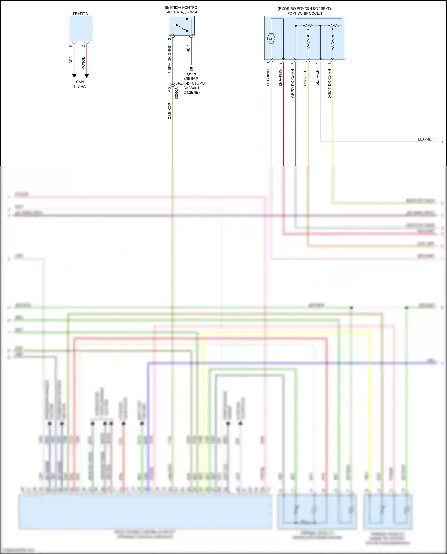 124 Spider FIAT I (2016-2020): Электросхема двигателя 1.4л турбо (3 из 5) 
