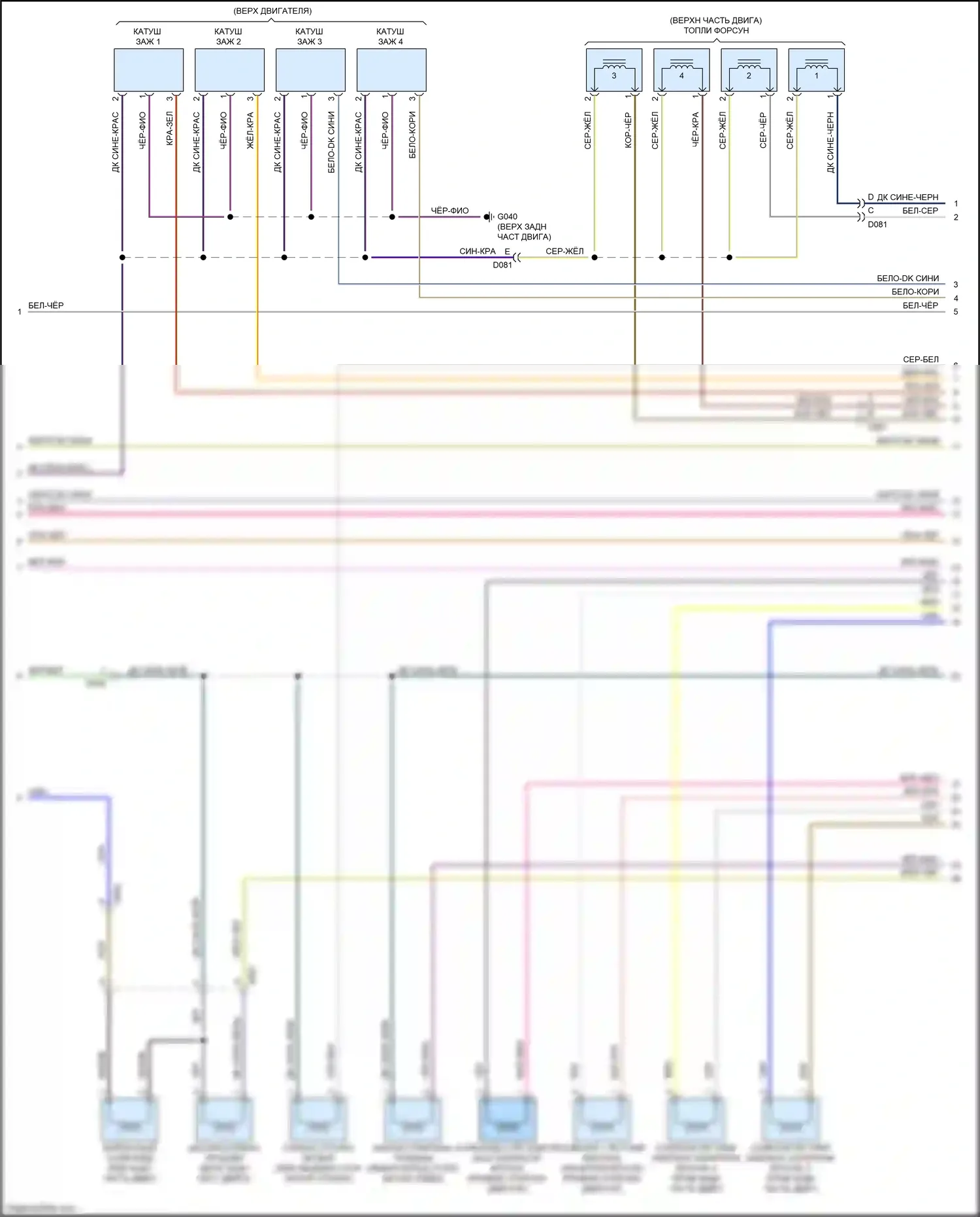 124 Spider FIAT I (2016-2020): Электросхема двигателя 1.4л турбо (4 из 5) 