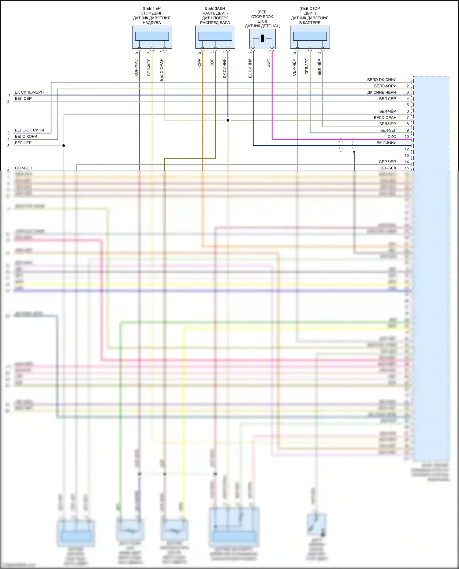 124 Spider FIAT I (2016-2020): Электросхема двигателя 1.4л турбо (5 из 5) 