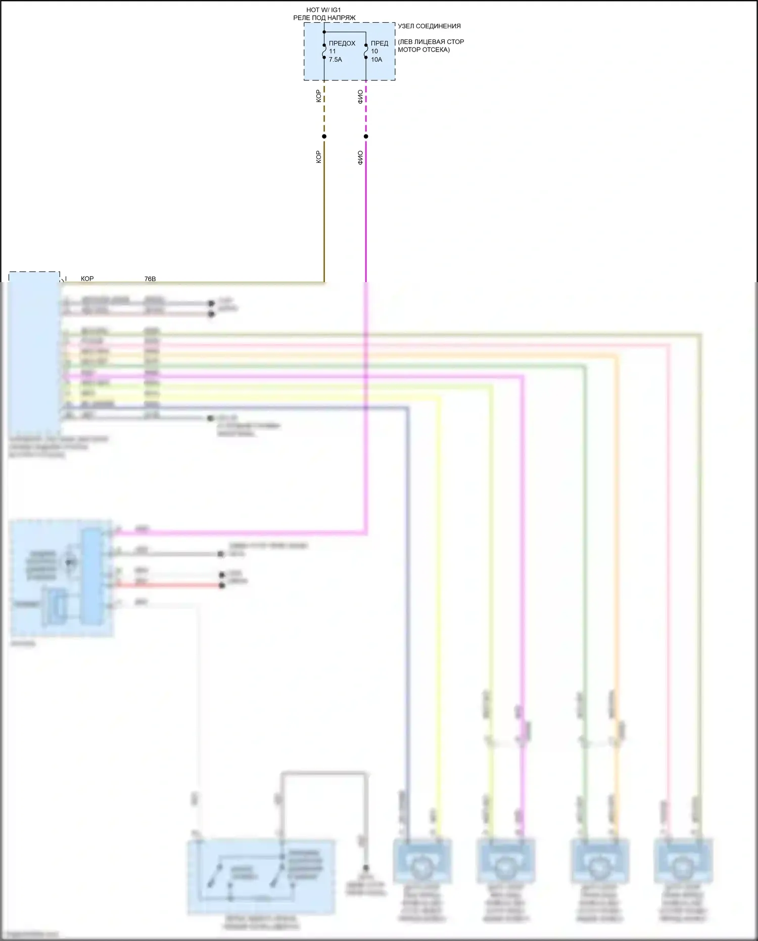 124 Spider FIAT I (2016-2020): Электросхема контроля давления в шинах, премиум 