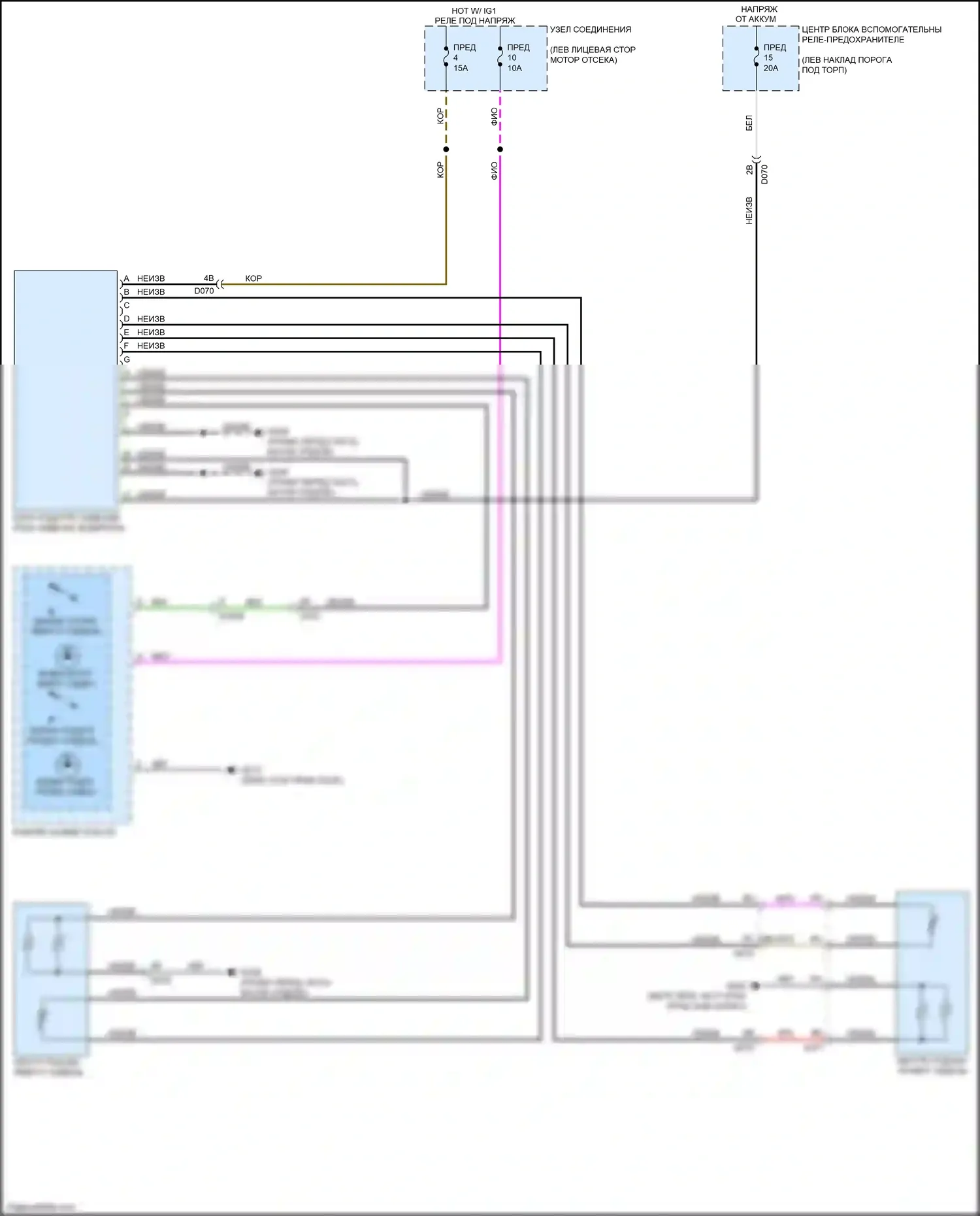 124 Spider FIAT I (2016-2020): Электросхема сидений 
