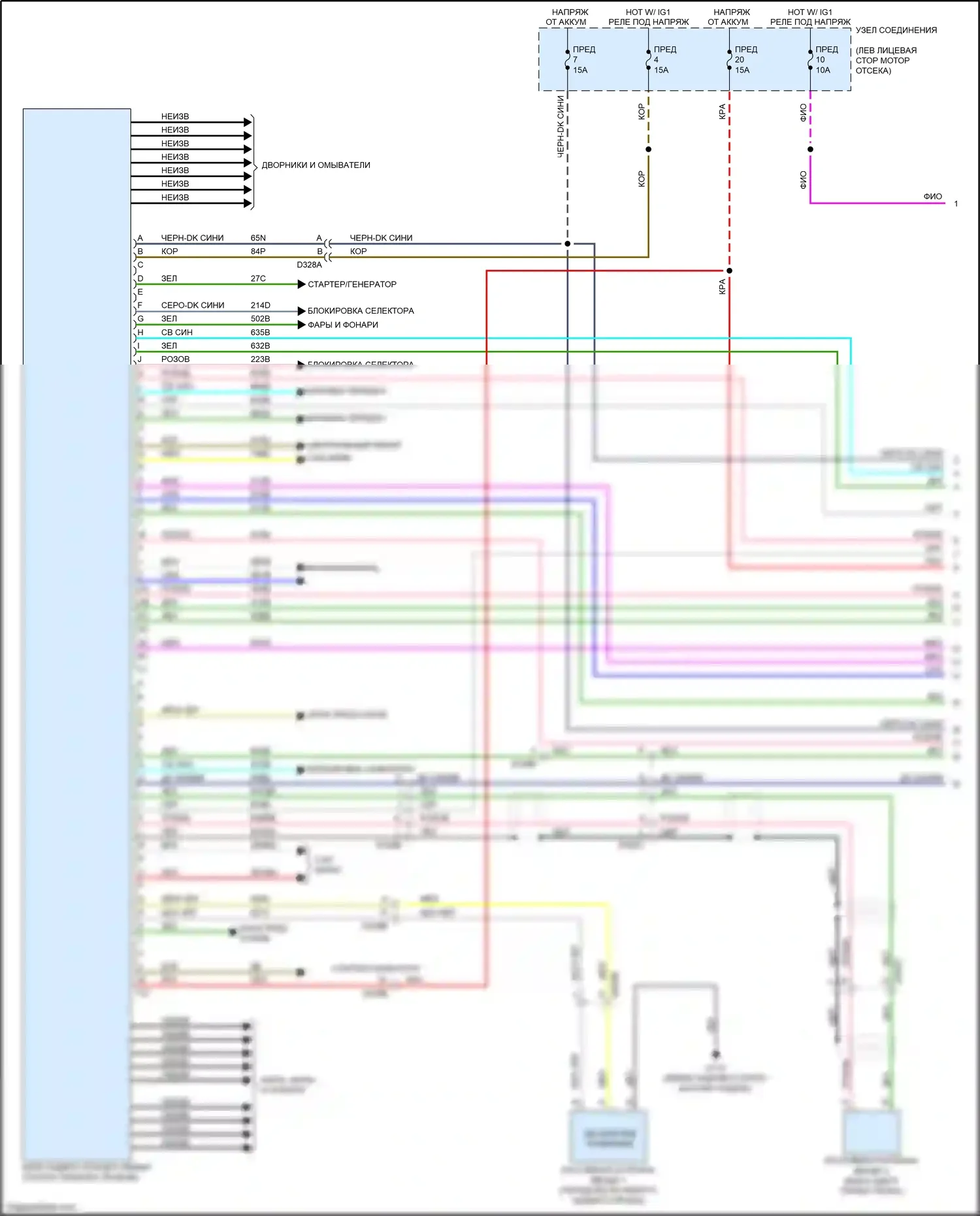 124 Spider FIAT I (2016-2020): Пассивная сигнализации электросхема (1 из 2) 