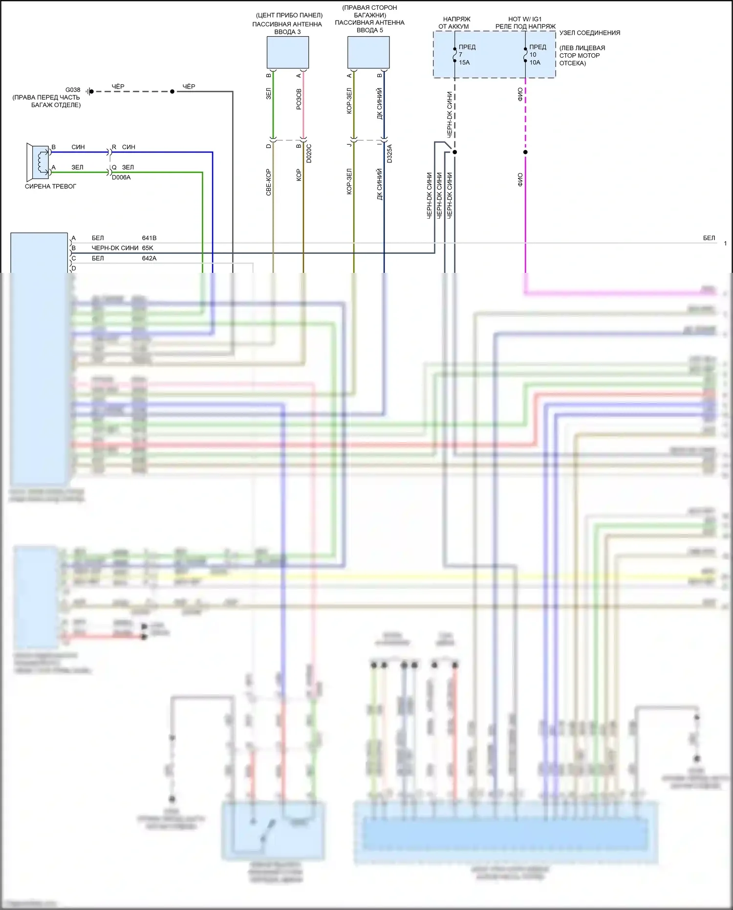 124 Spider FIAT I (2016-2020): Электросхема центрального замка, премиум (1 из 3) 