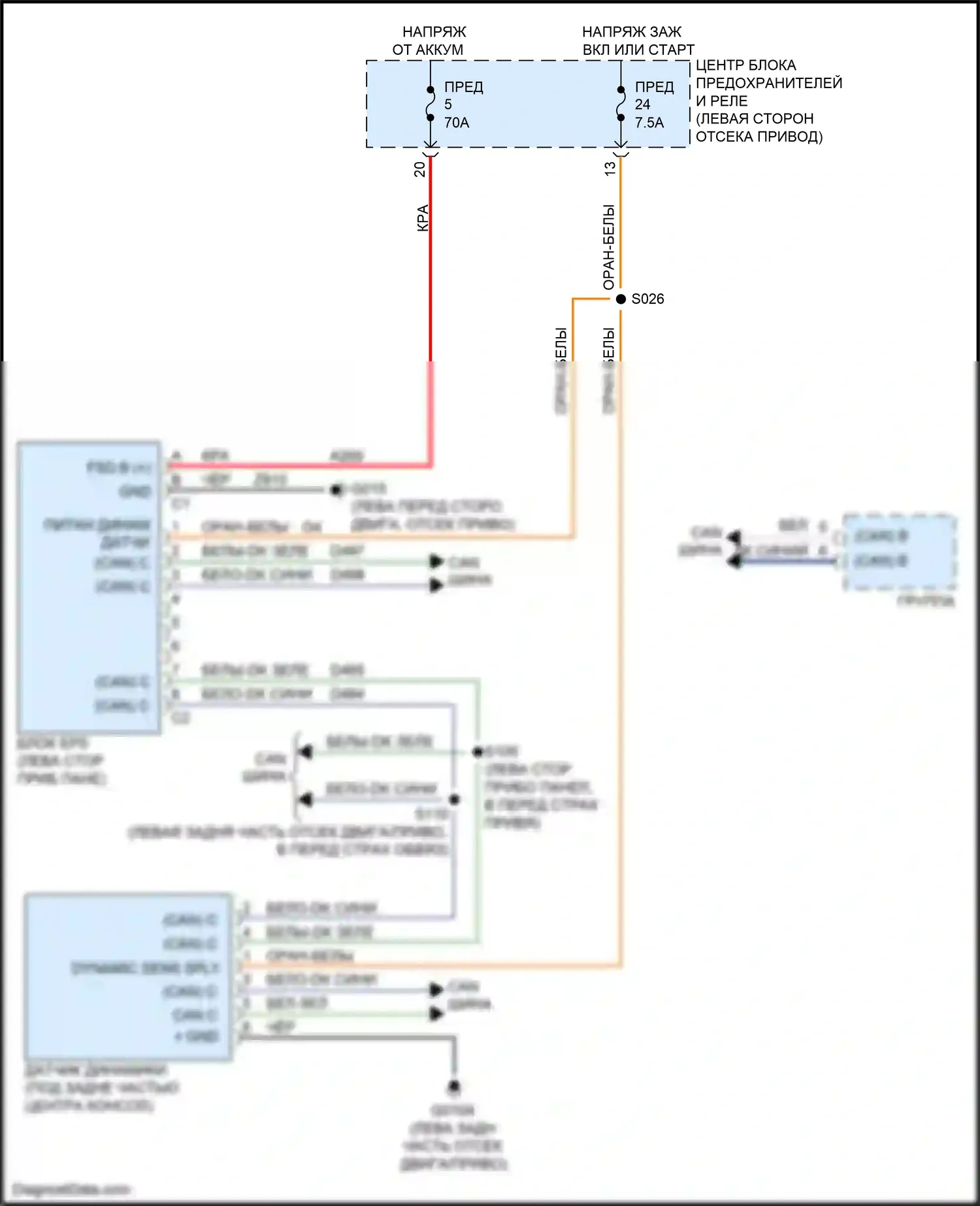 500 FIAT II рестайлинг (2015-2024): Электросхема электроусилителя руля, электро- 