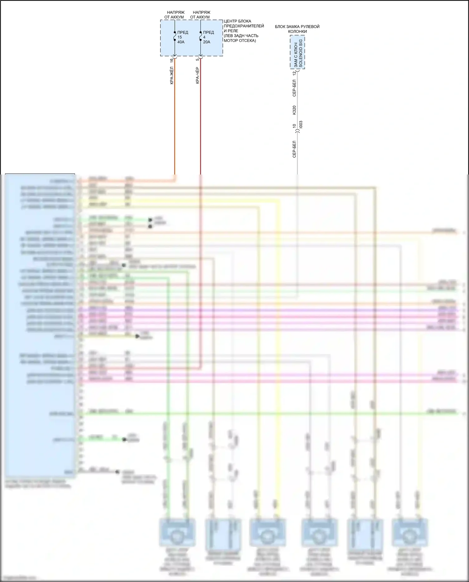 500X FIAT I (2014-2018): Антиблокировочная система abs электросхема (1 из 2) 