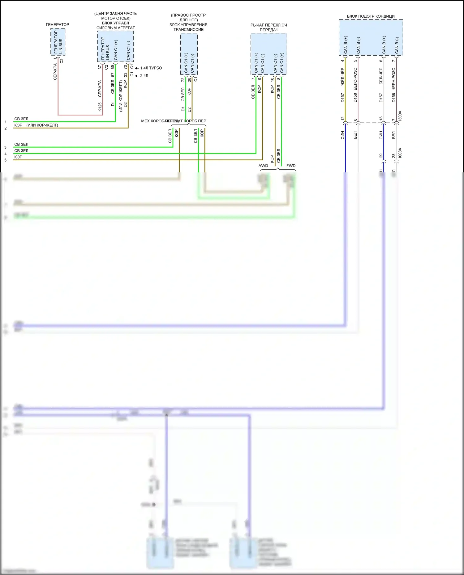 500X FIAT I (2014-2018): Can шина электросхема, премиум (3 из 3) 