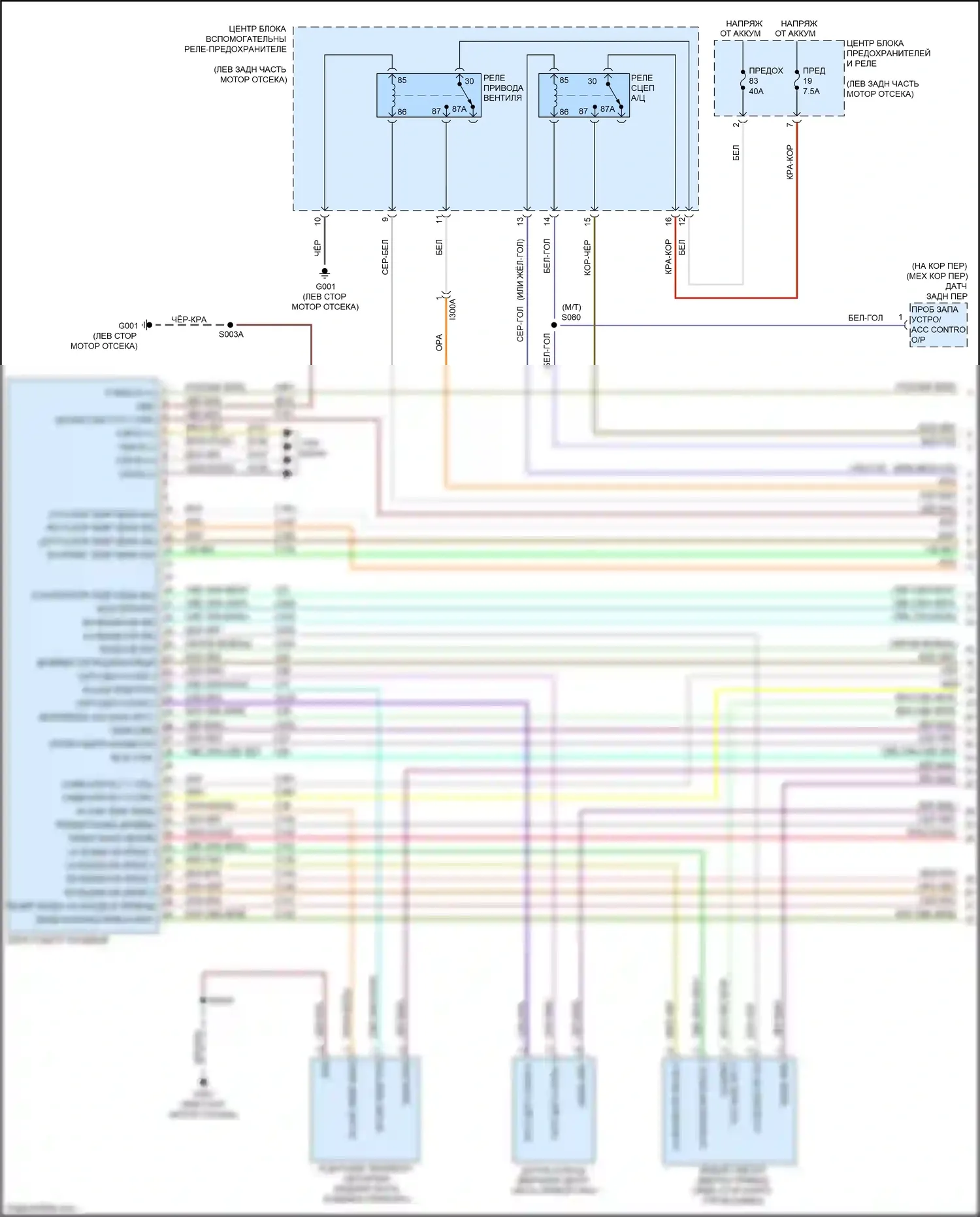 500X FIAT I (2014-2018): Электросхема климат контроля (1 из 5) 