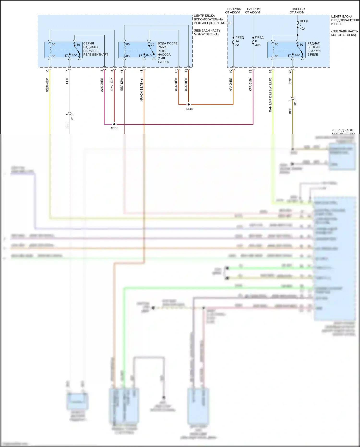 500X FIAT I (2014-2018): Электросхема климат контроля (5 из 5) 