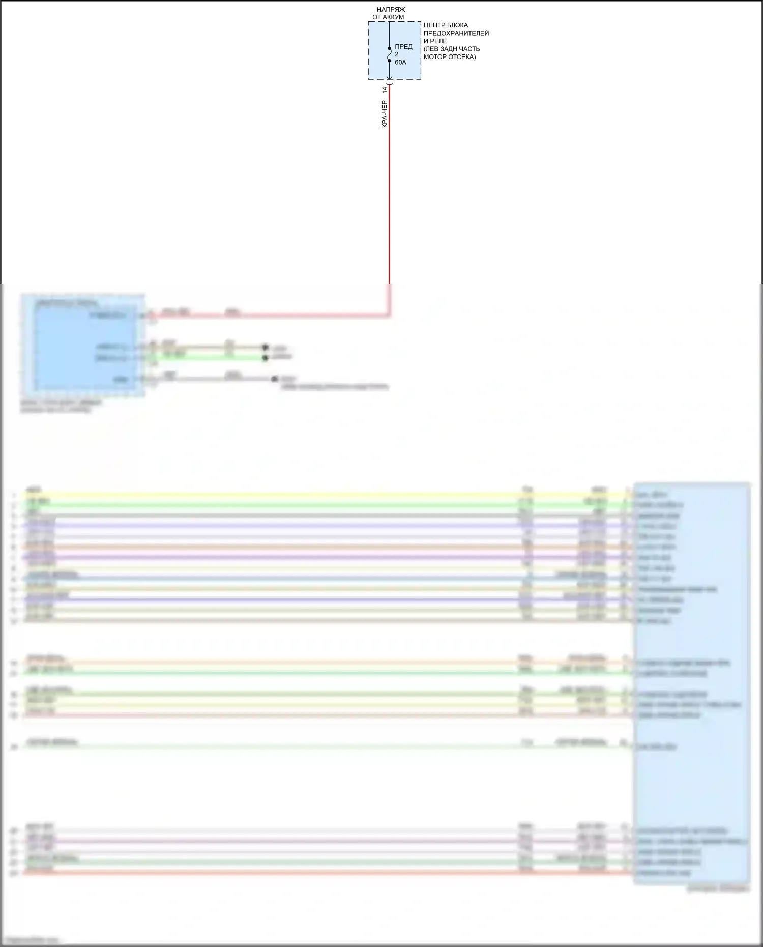 500X FIAT I (2014-2018): Электросхема автоматической коробки передач (2 из 2) 