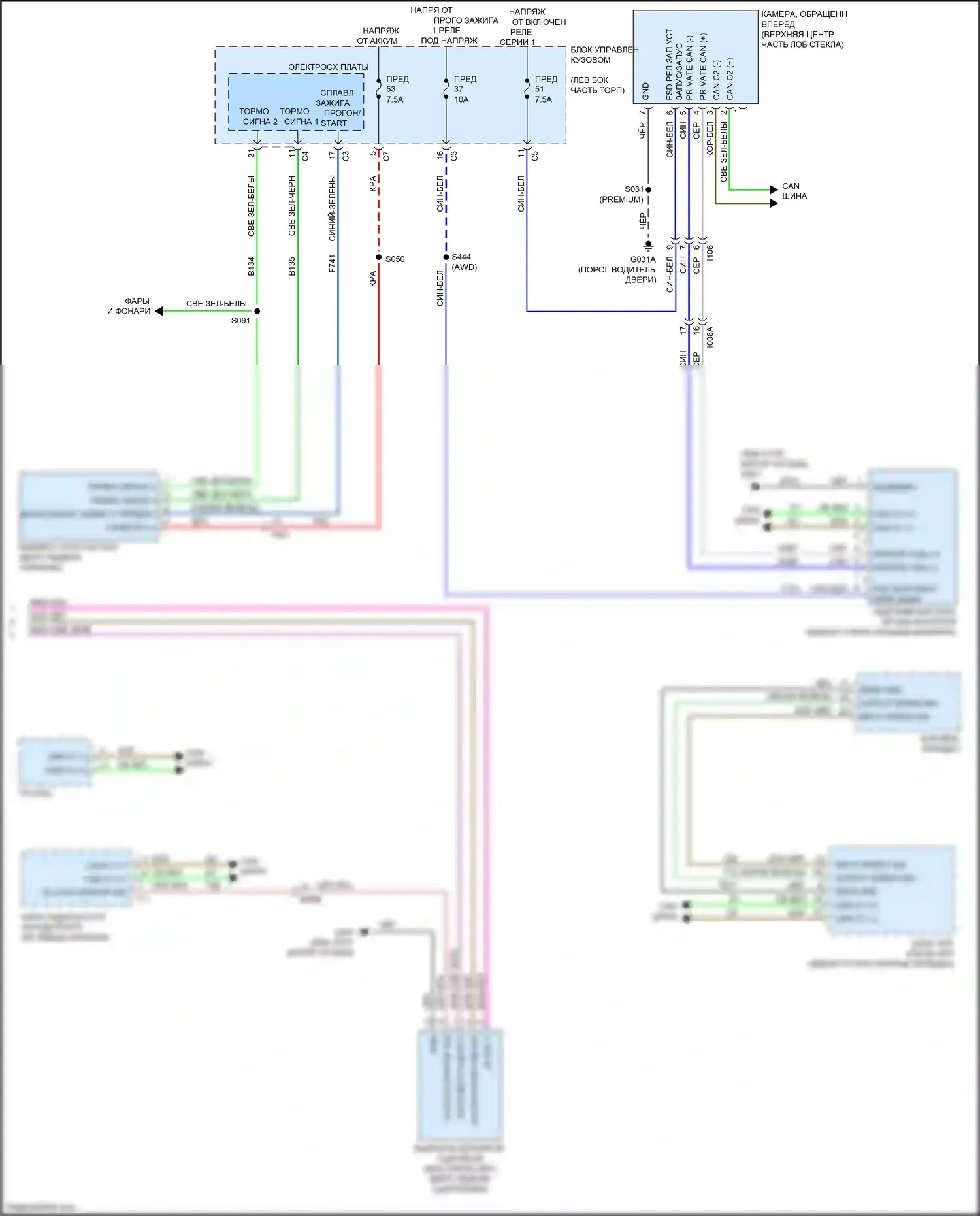 500X FIAT I (2014-2018): Электросхема круиз-контроля (2 из 2) 