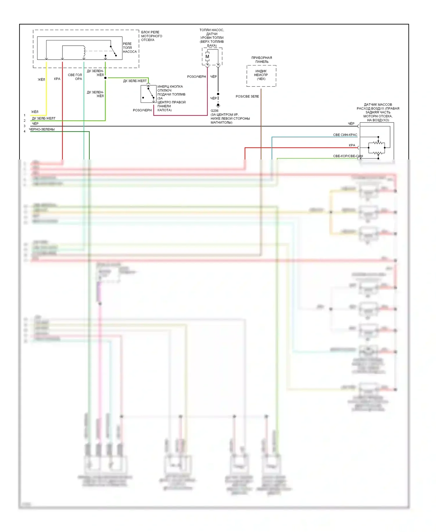 Aerostar Ford I (1986-1997): Электросхема двигателя 4.0ls (2 из 2) 