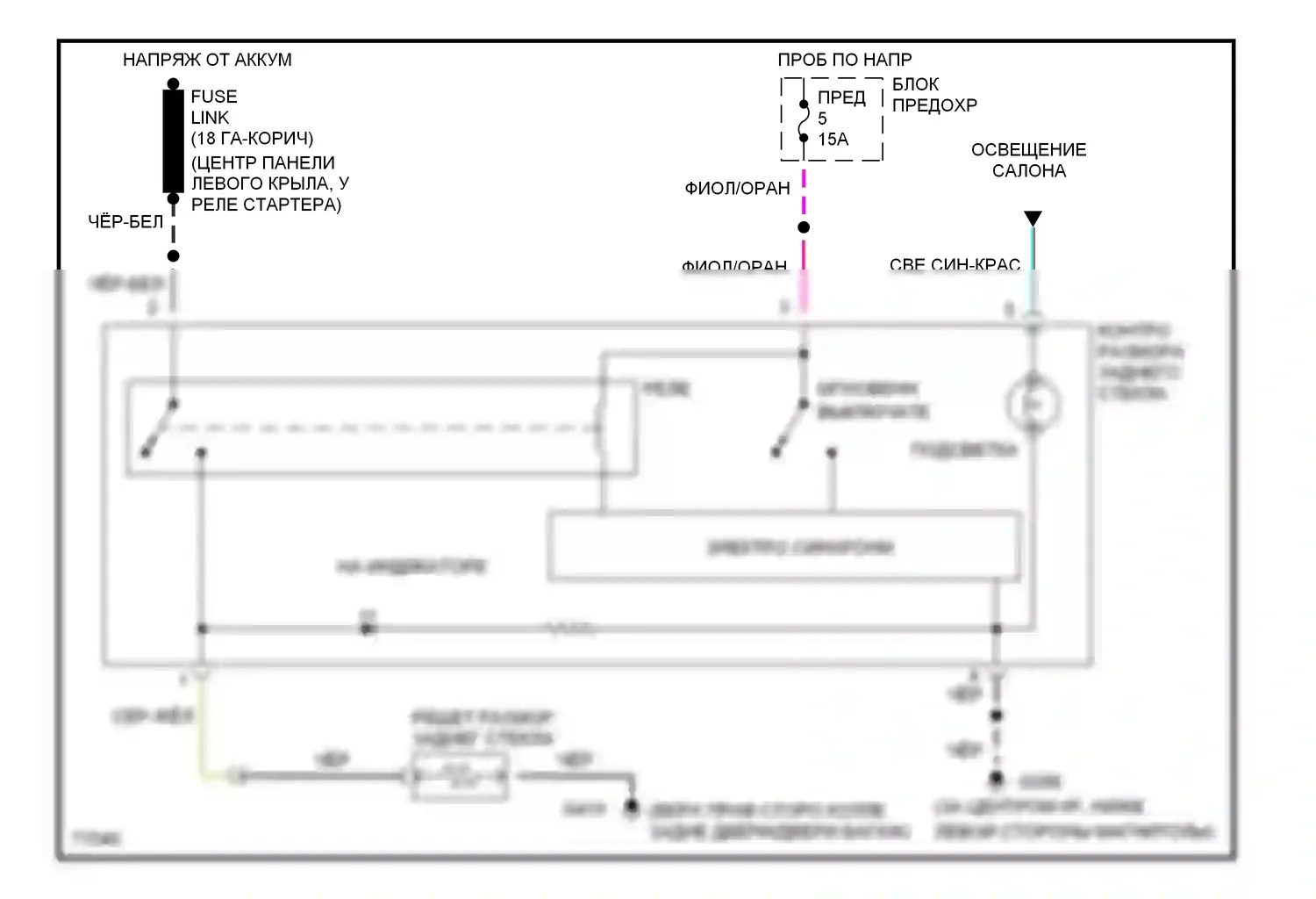 Aerostar Ford I (1986-1997): Электросхема подогрева 