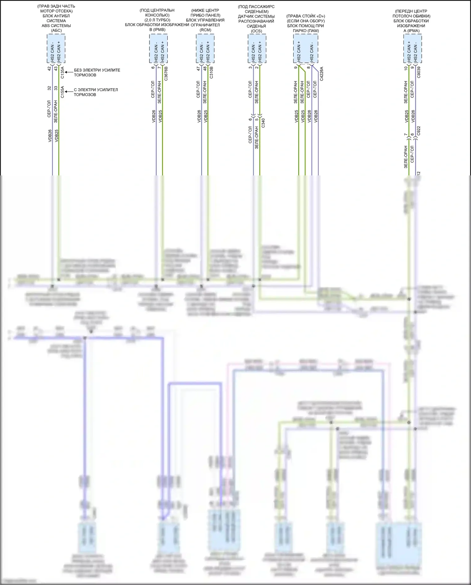 Bronco Sport Ford I (2020-2024): Can шина электросхема (3 из 3) 