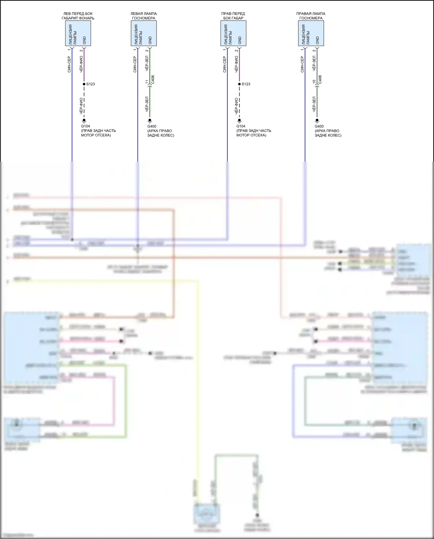Bronco Sport Ford I (2020-2024): Электросхема фар и фонарей (3 из 3) 