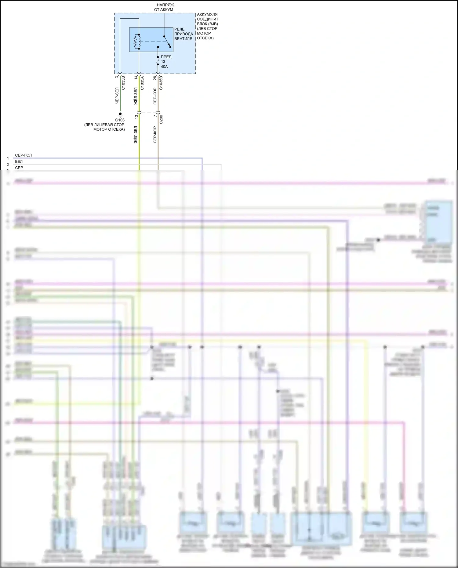 Bronco Sport Ford I (2020-2024): Электросхема климат контроля (2 из 4) 