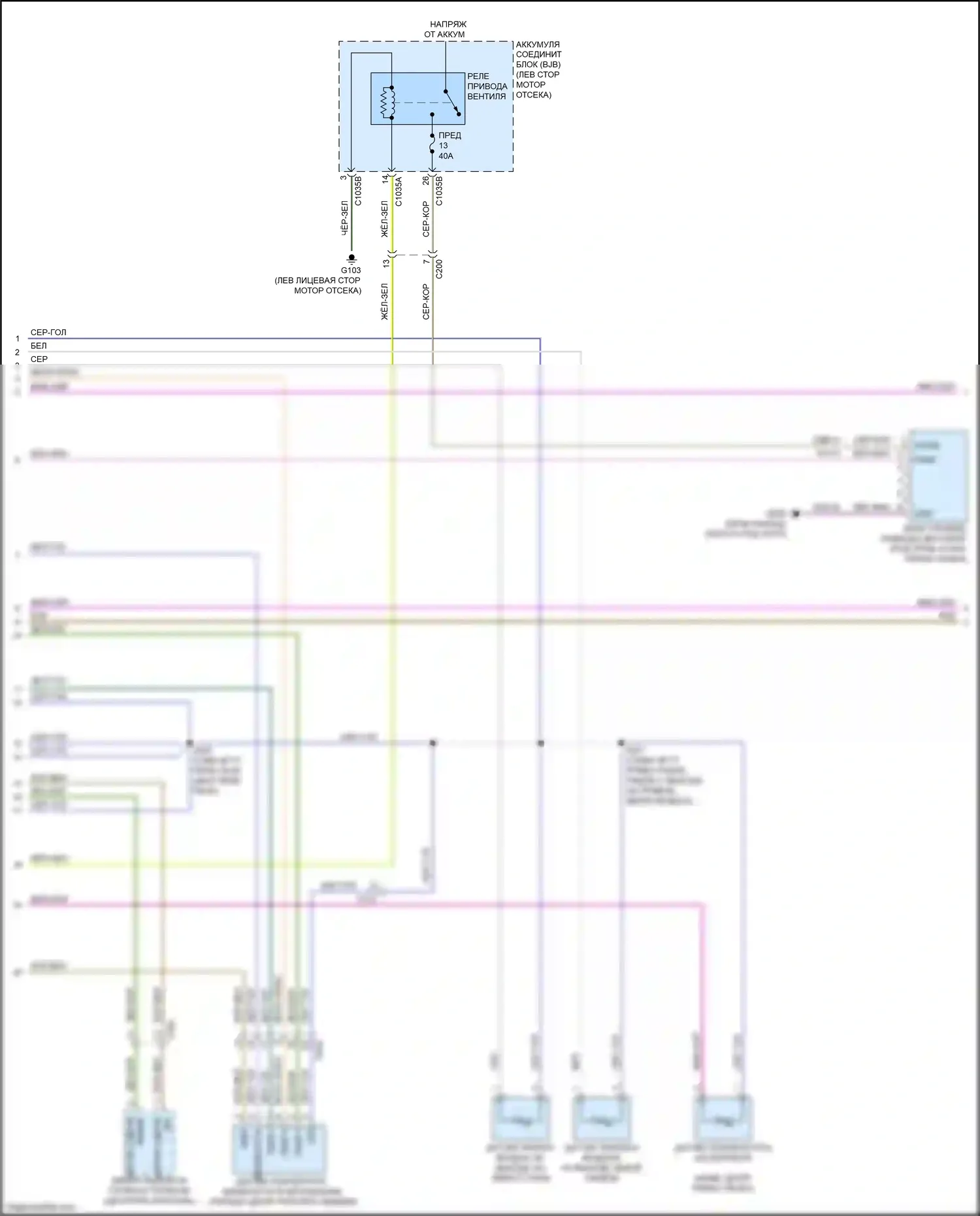 Bronco Sport Ford I (2020-2024): Электросхема ручного кондиционера (2 из 4) 