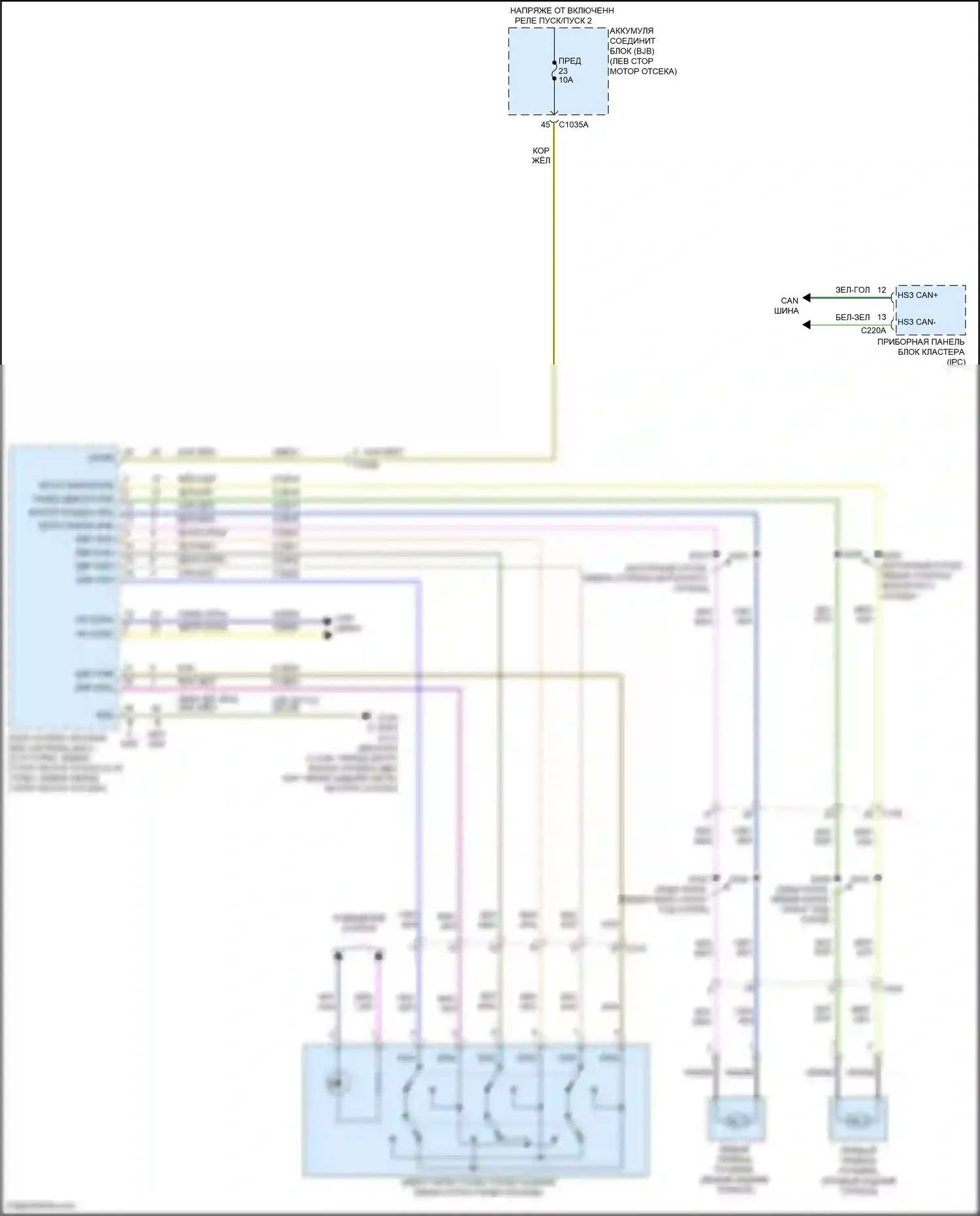 Bronco Ford VI (2020-2024): Электрический ручник электросхема 
