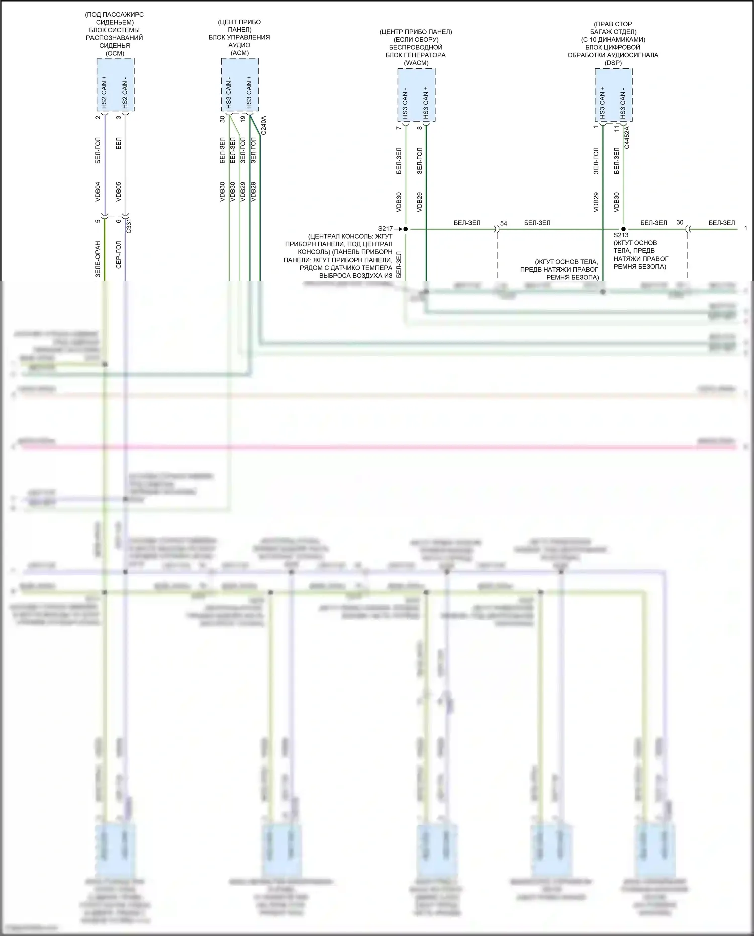 Bronco Ford VI (2020-2024): Can шина электросхема (3 из 4) 