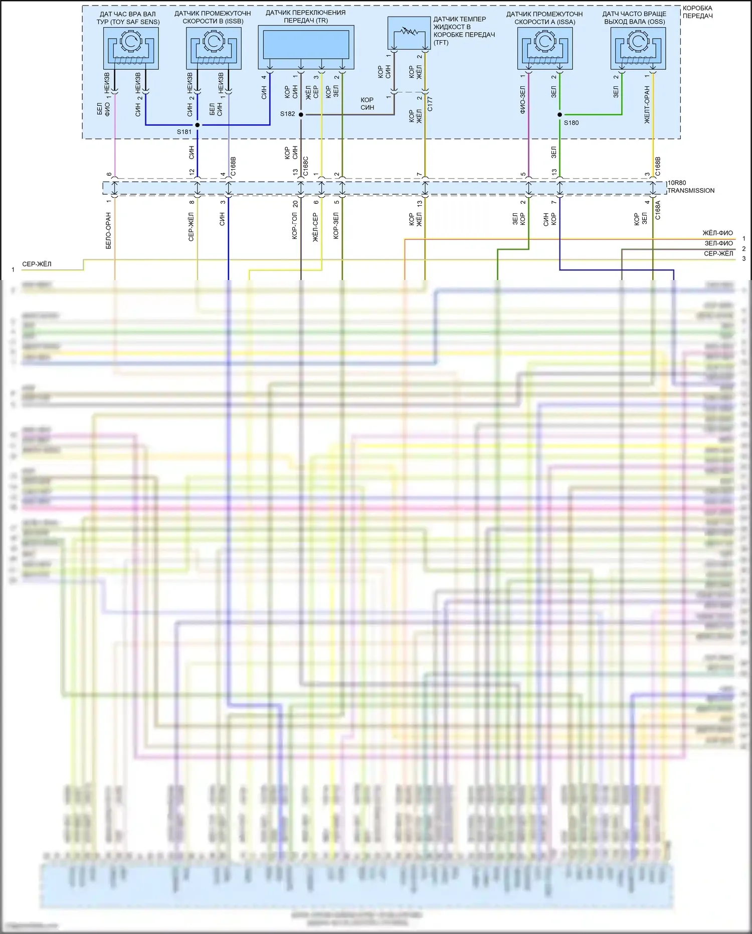 Bronco Ford VI (2020-2024): Электросхема двигателя 2.3л турбо (5 из 9) 
