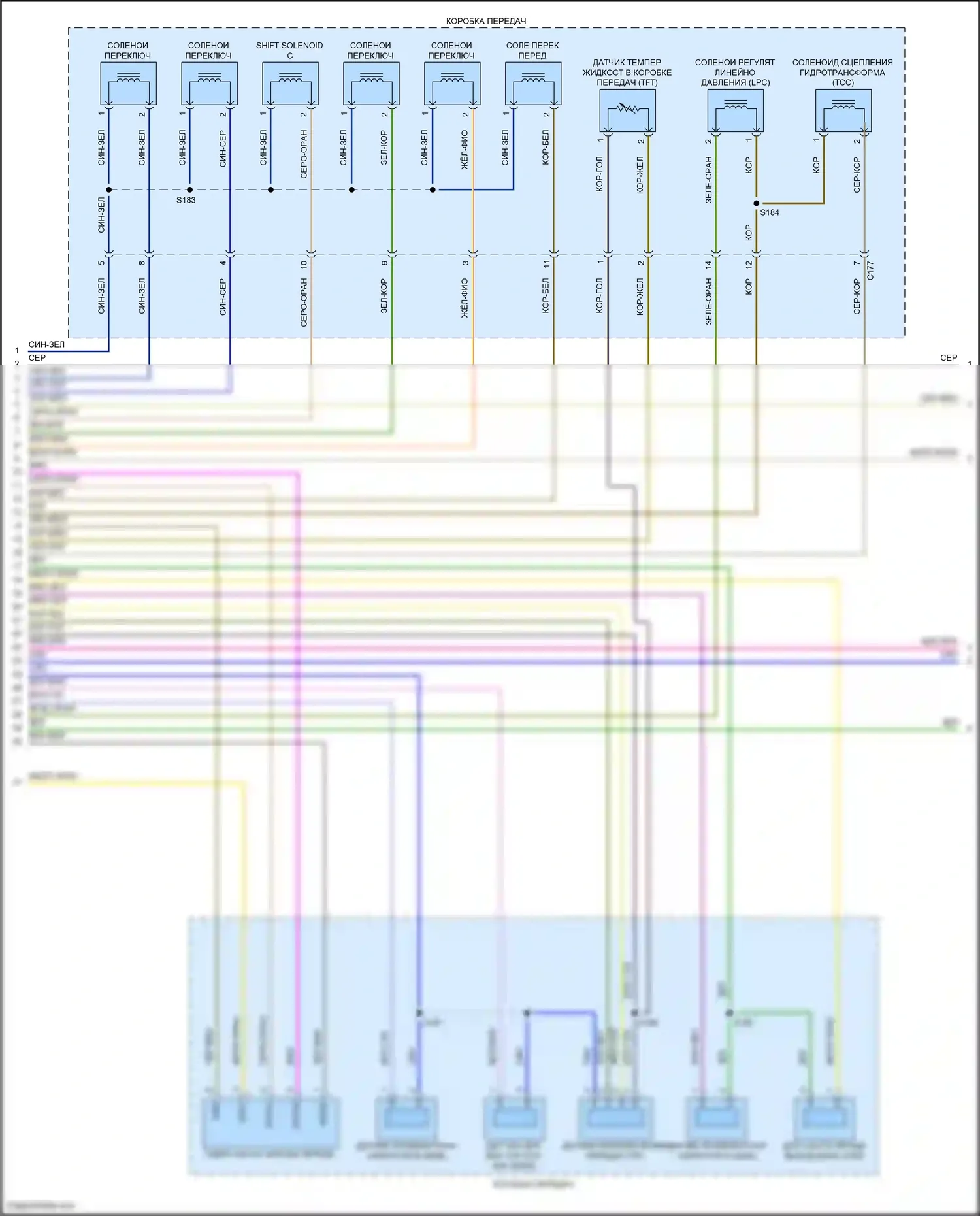 Bronco Ford VI (2020-2024): Электросхема двигателя 2.7л турбо (7 из 13) 