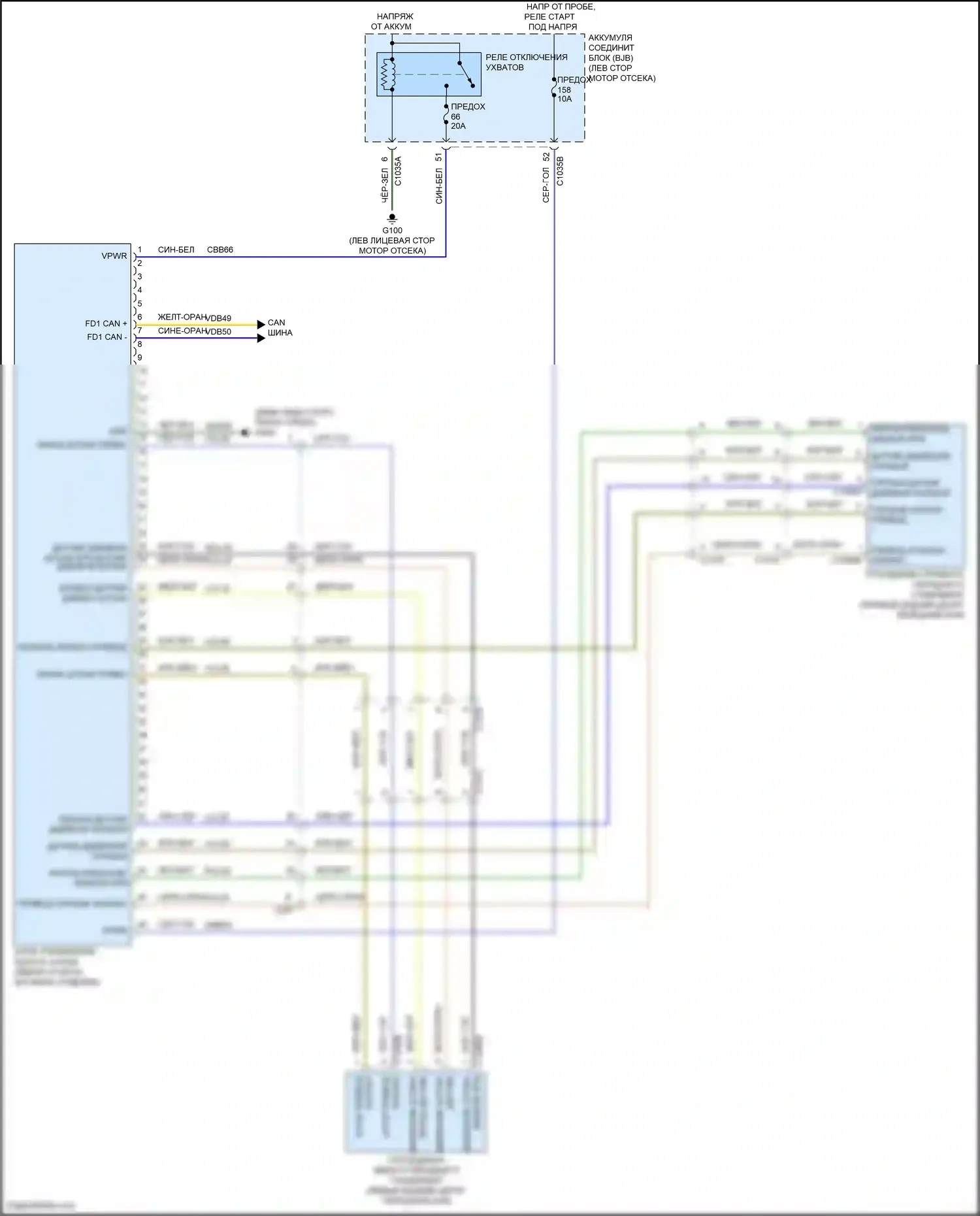 Bronco Ford VI (2020-2024): Электросхема электронной подвески 
