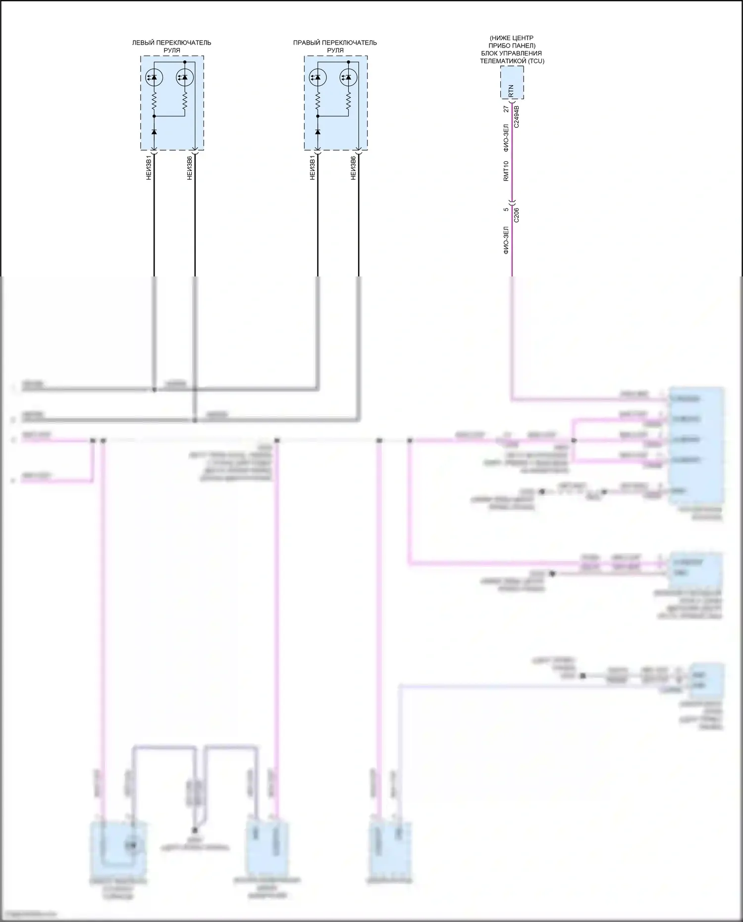 Bronco Ford VI (2020-2024): Электросхема подсветки приборной панели (2 из 2) 
