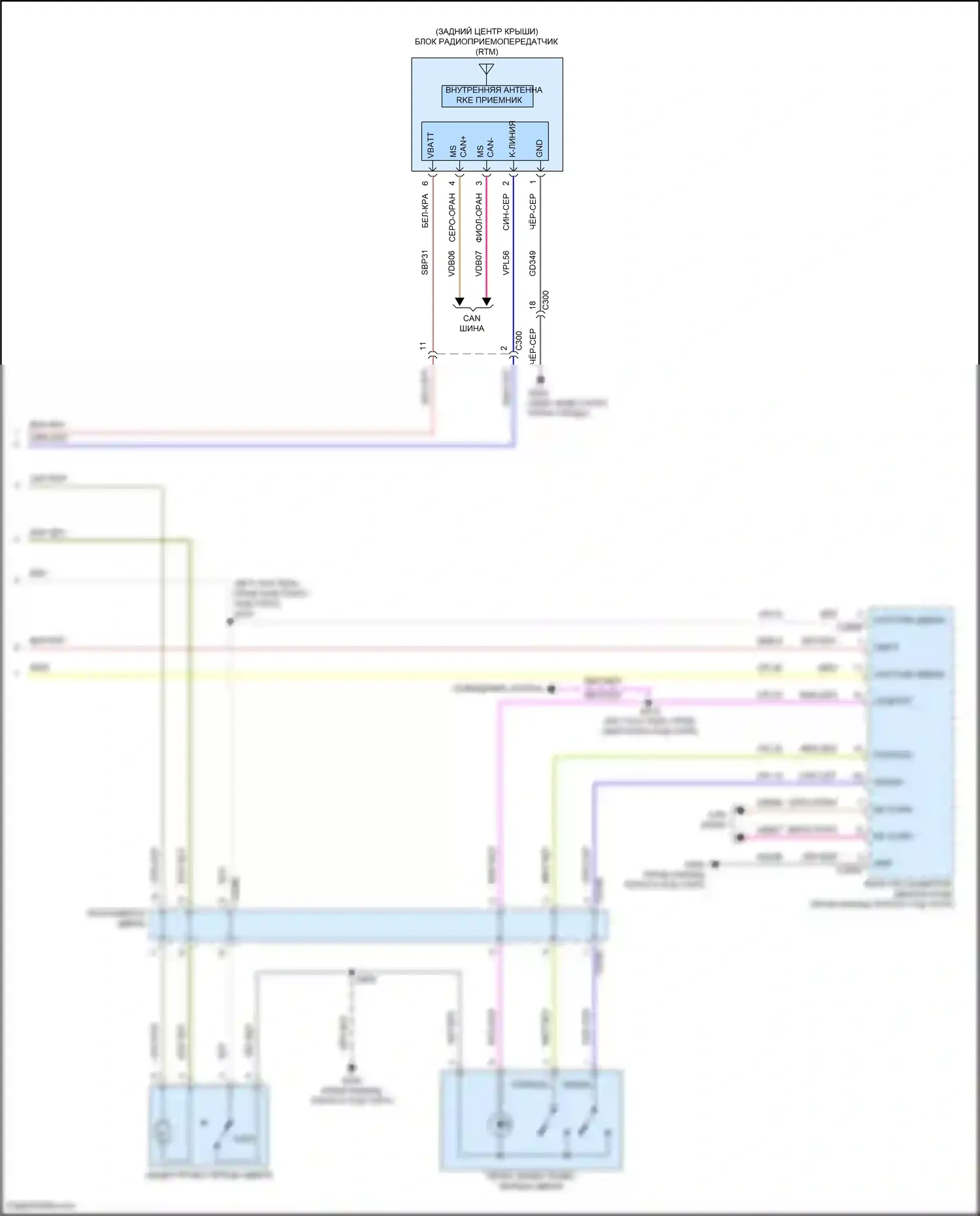 Bronco Ford VI (2020-2024): Электросхема центрального замка (5 из 5) 