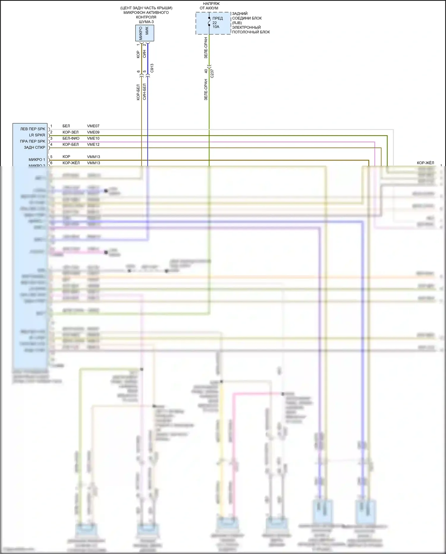 C-MAX Ford II рестайлинг (2015-2019): Электросхема магнитола, с сенсорным экраном (1 из 4) 