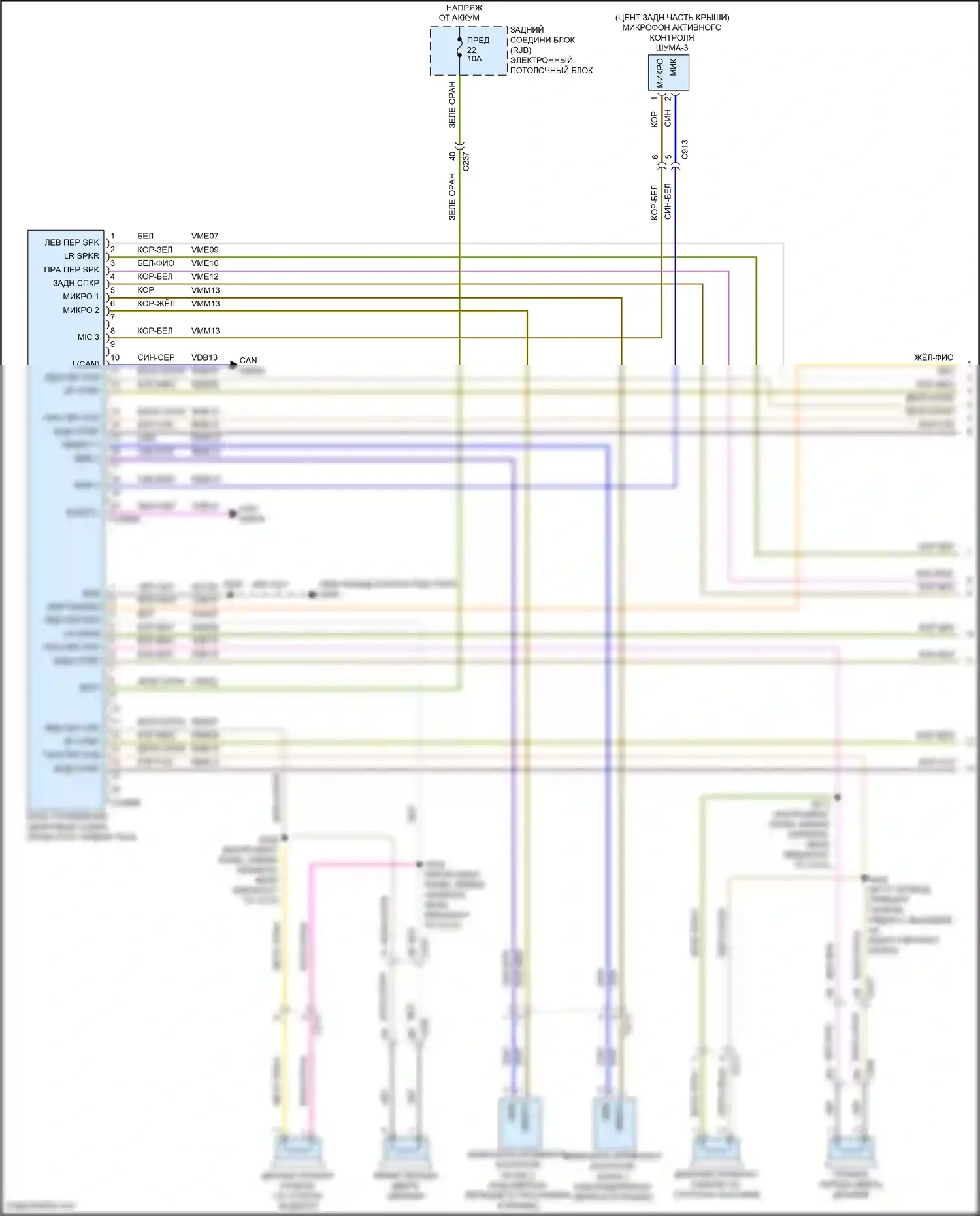 C-MAX Ford II рестайлинг (2015-2019): Электросхема навигации, без сенсорного экрана (1 из 4) 