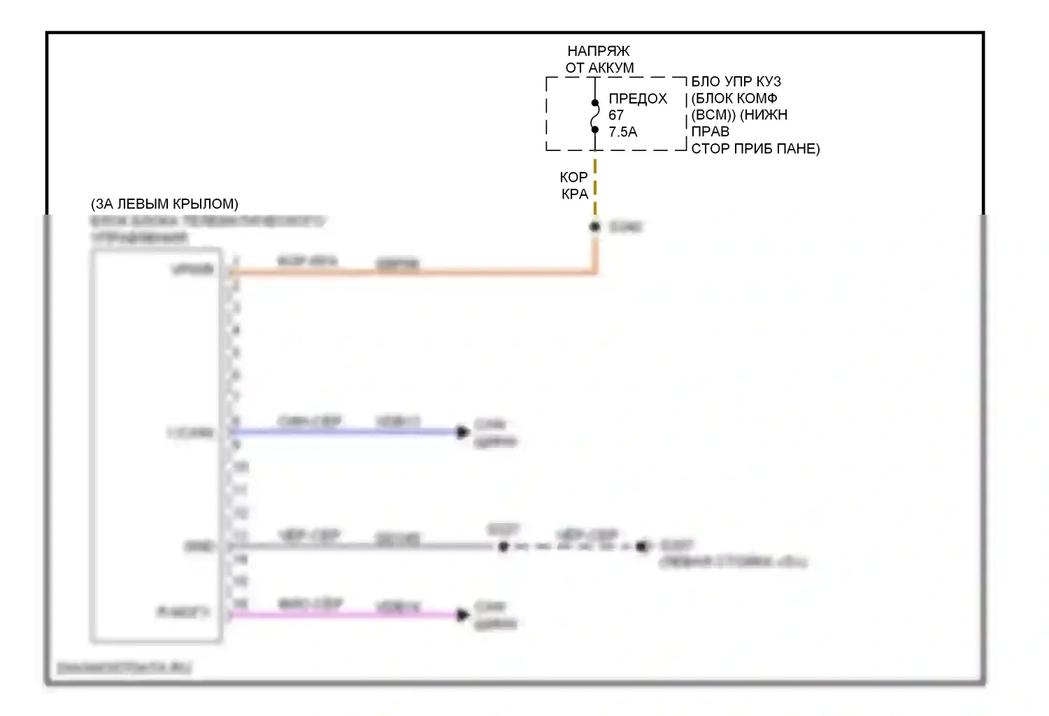 C-MAX Ford II (2010-2015): Электросхема начальника бригады 