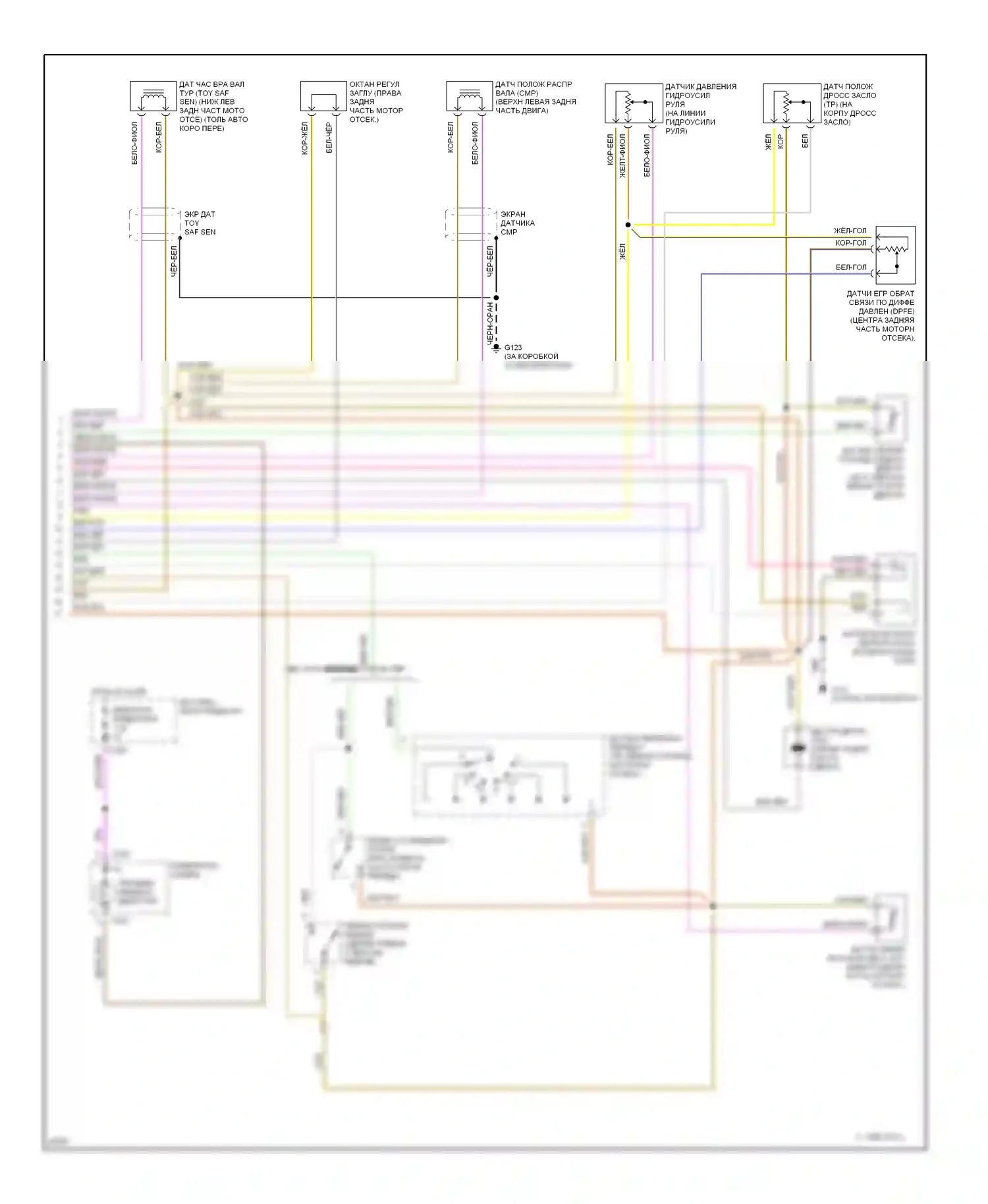 Contour Ford I (1994-1997): Электросхема двигателя 2.0ls (4 из 4) 
