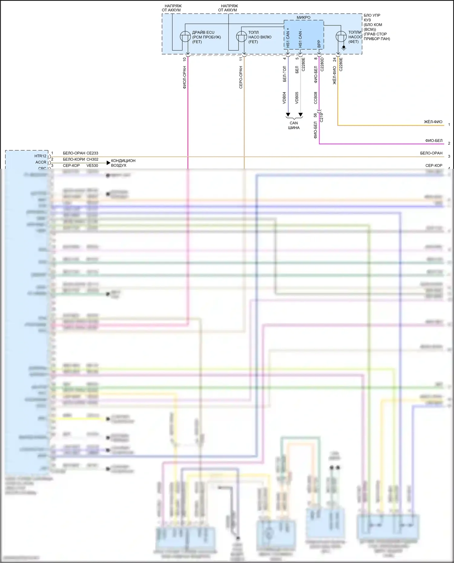 EcoSport Ford II рестайлинг (2017-2024): Электросхема двигателя 2.0l (1 из 7) 