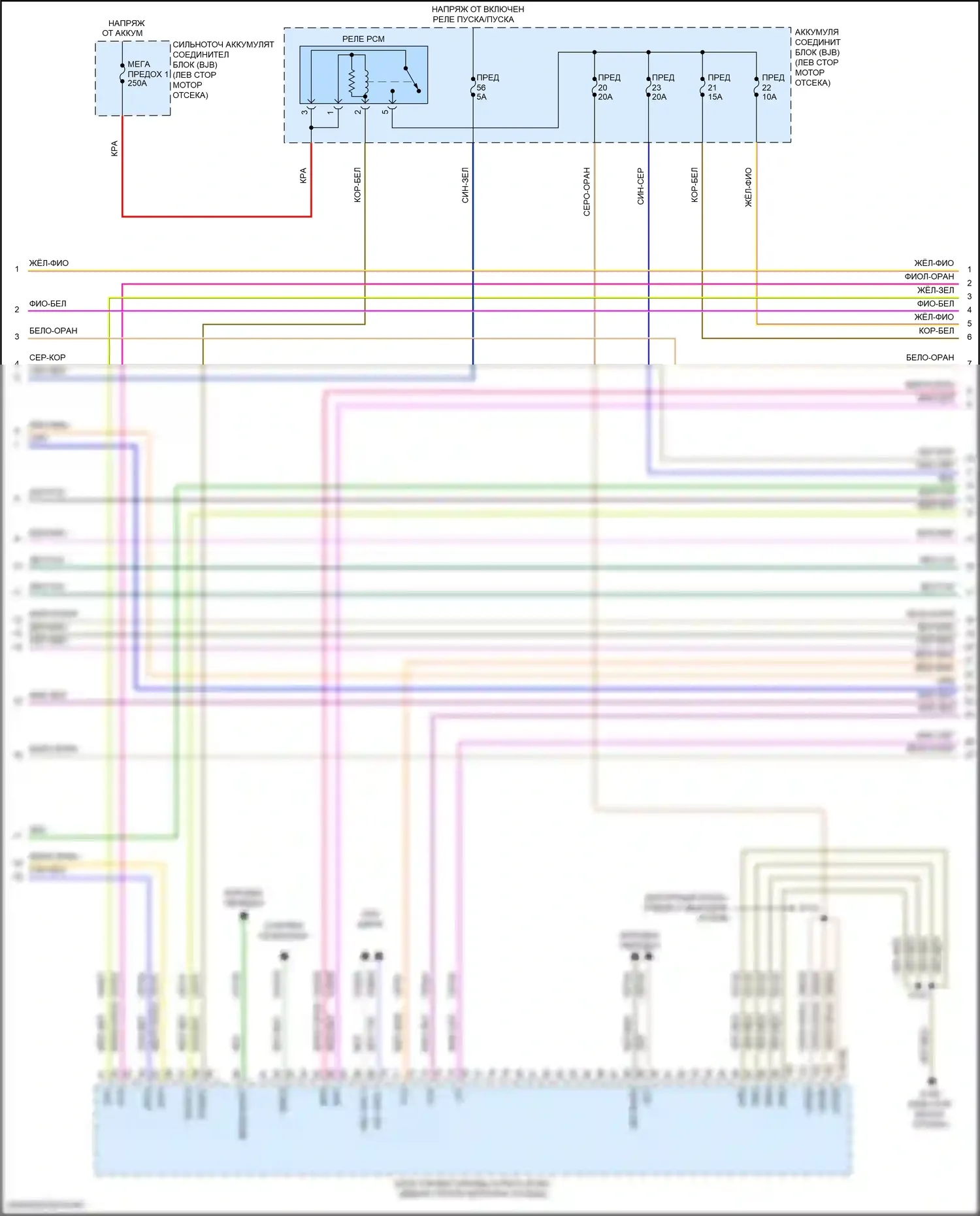 EcoSport Ford II рестайлинг (2017-2024): Электросхема двигателя 2.0l (2 из 7) 