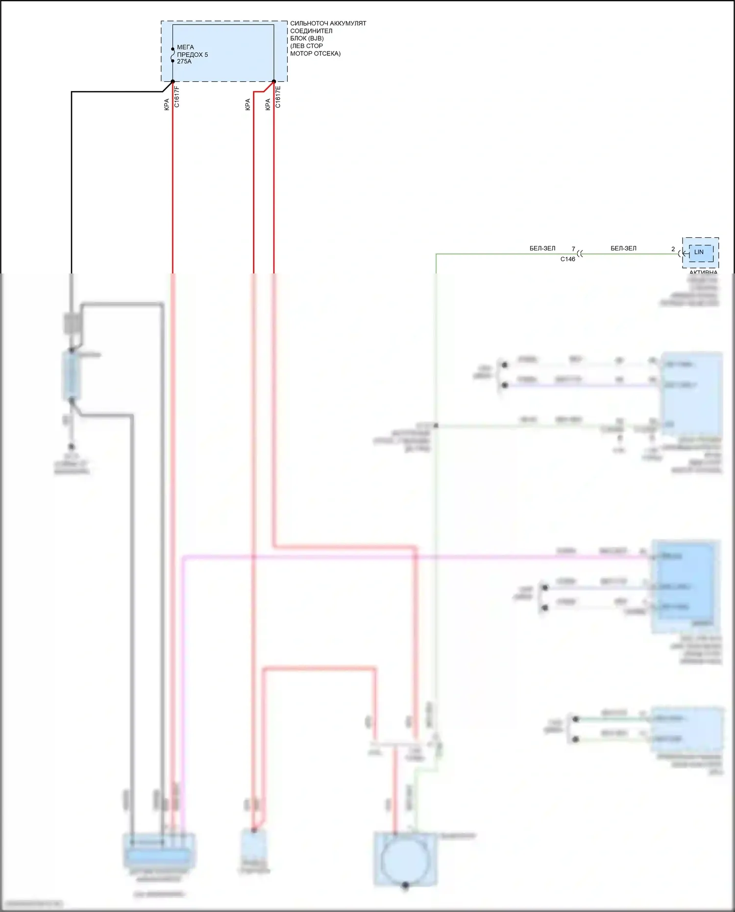EcoSport Ford II рестайлинг (2017-2024): Электросхема генератора 
