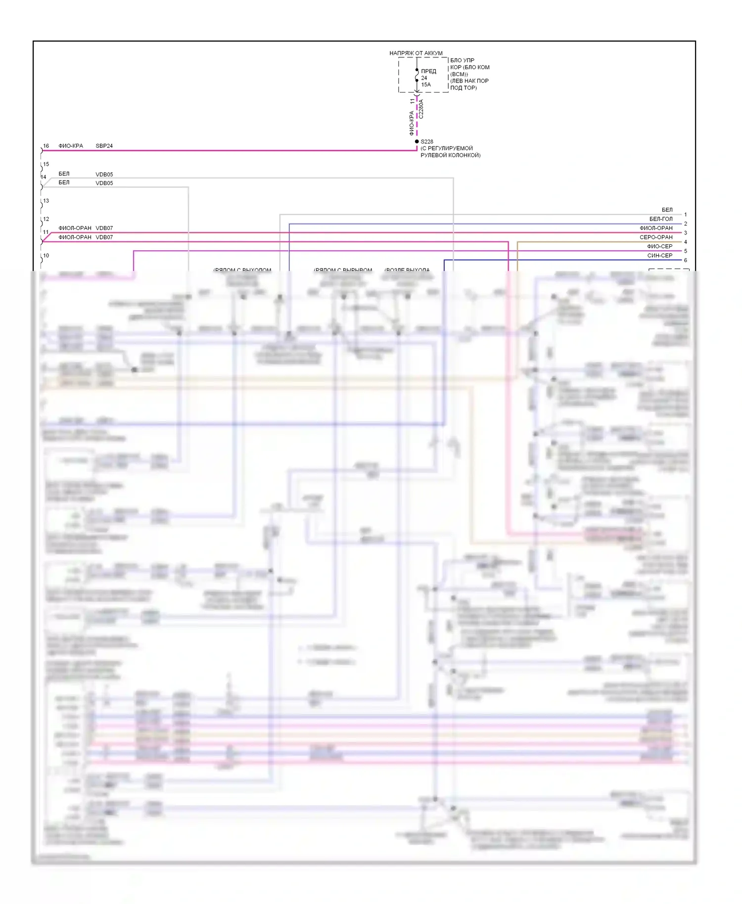 Edge Ford I рестайлинг (2010-2014): Can шина электросхема (1 из 2) 