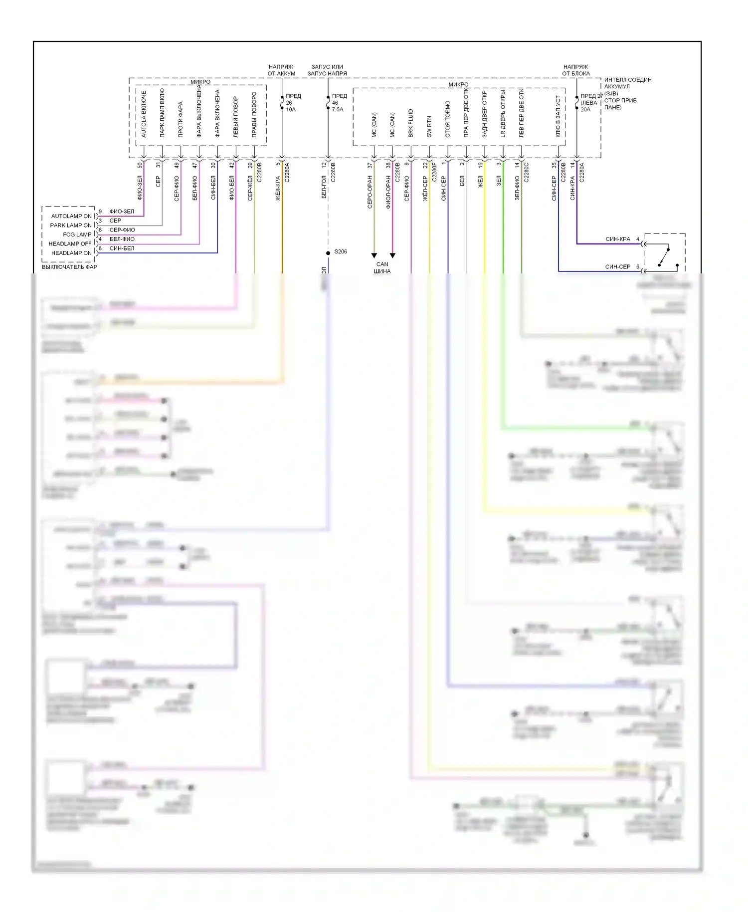 Edge Ford I (2006-2010): Электросхема утора 