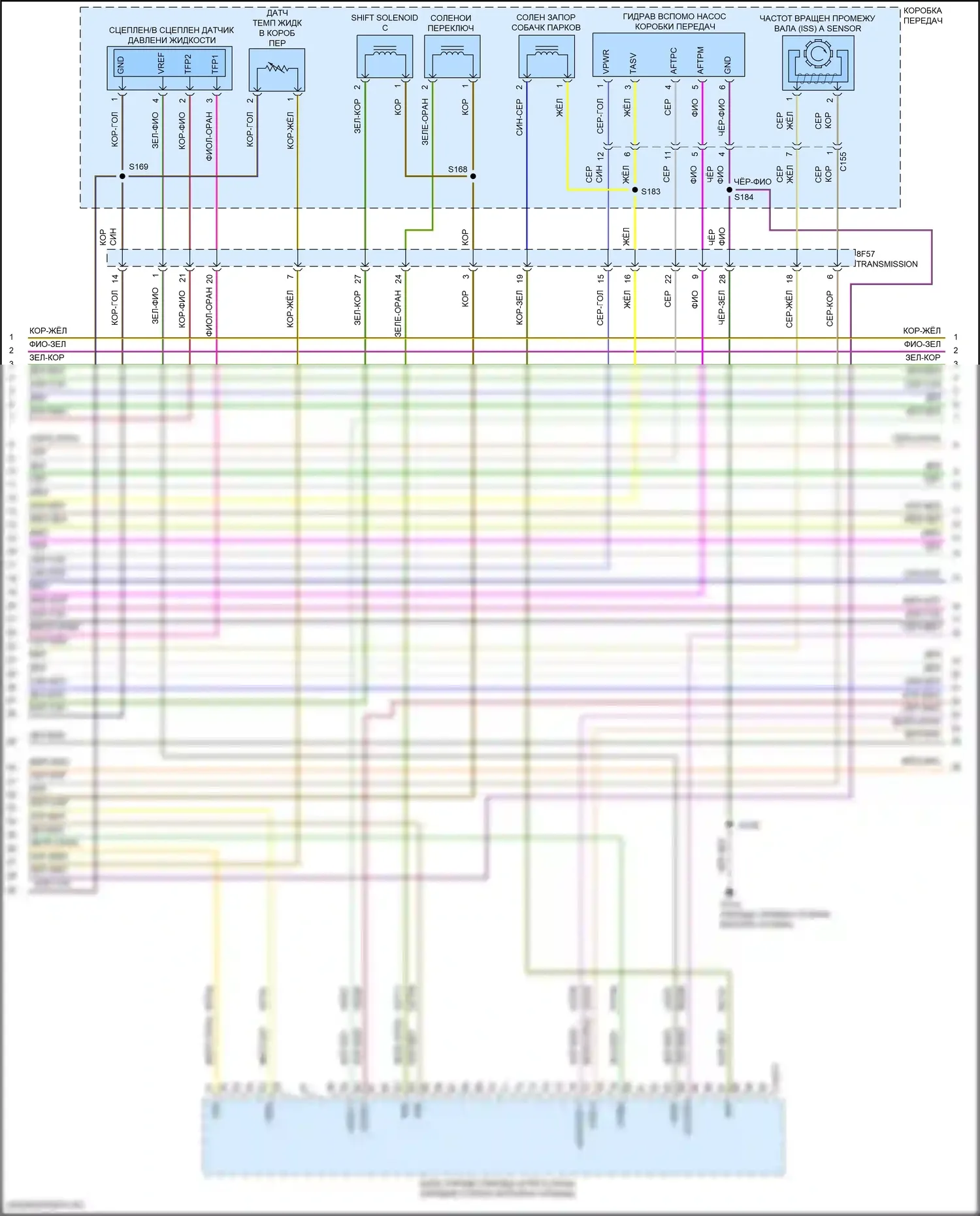 Edge Ford II рестайлинг (2018-2023): Электросхема двигателя 2.7л турбо (6 из 11) 