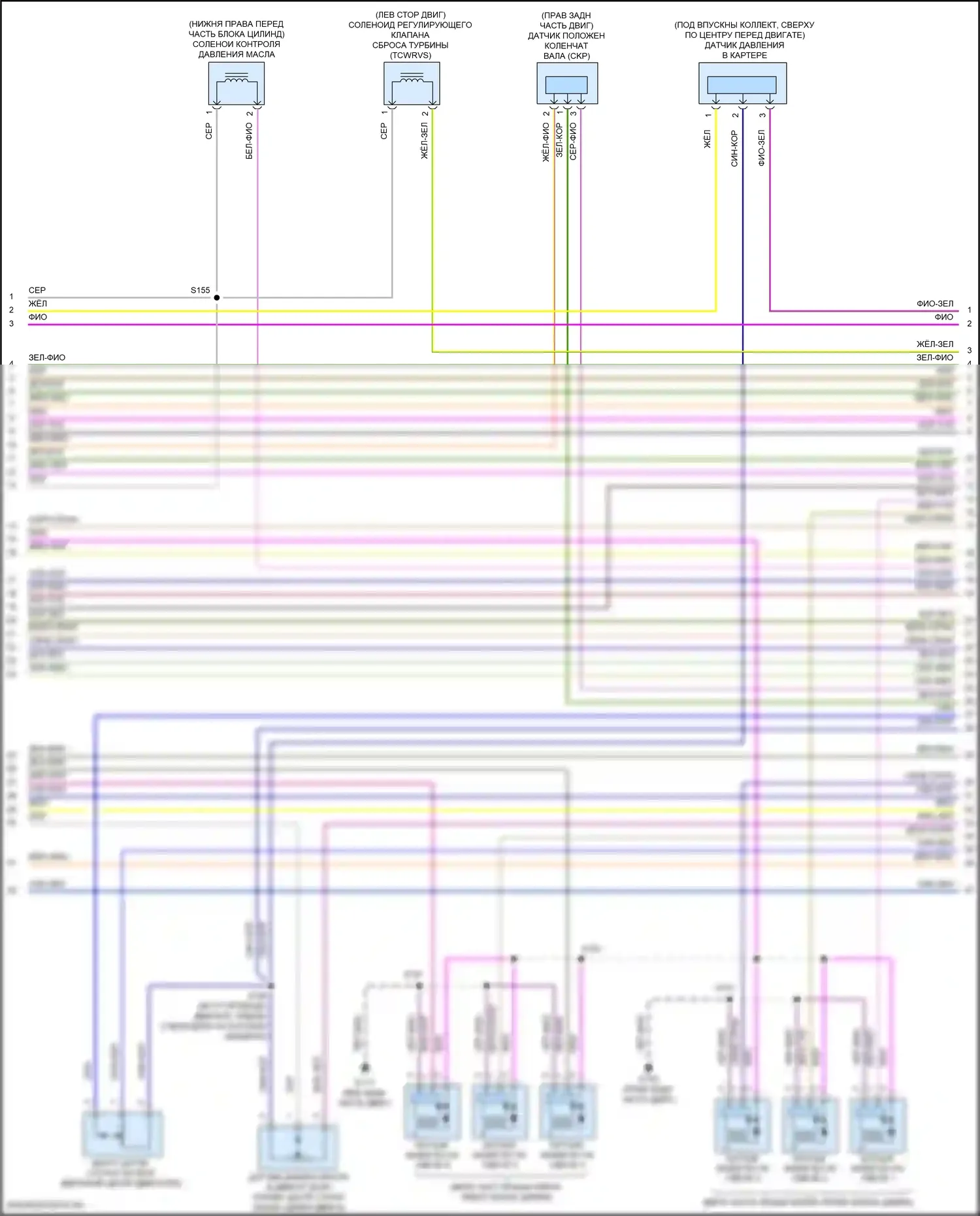 Edge Ford II рестайлинг (2018-2023): Электросхема двигателя 2.7л турбо (9 из 11) 