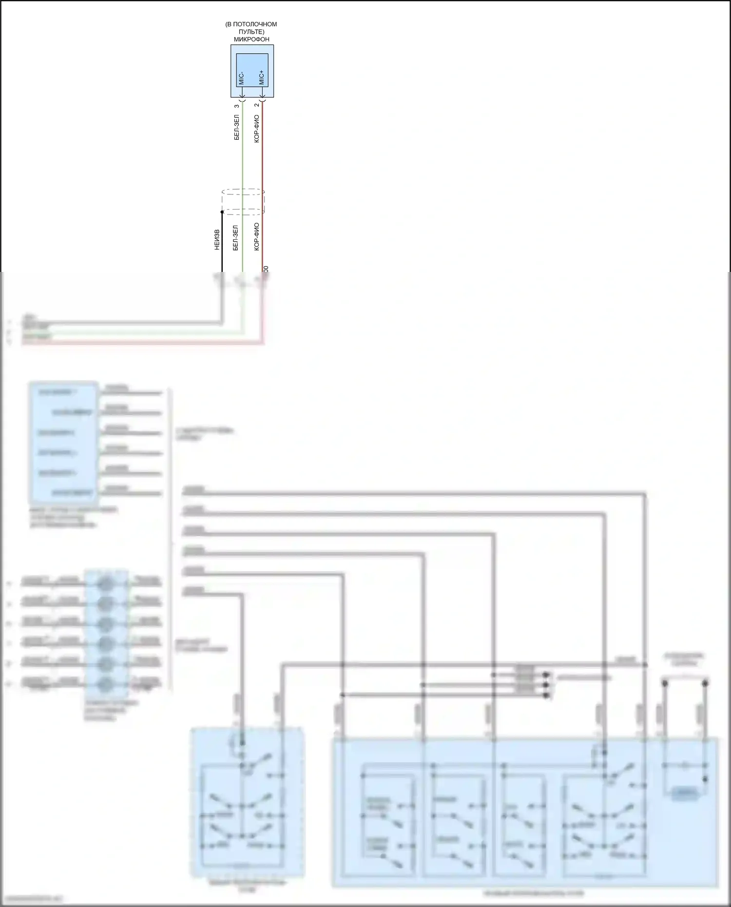 Edge Ford II рестайлинг (2018-2023): Электросхема магнитола, без сенсорного экрана (4 из 4) 