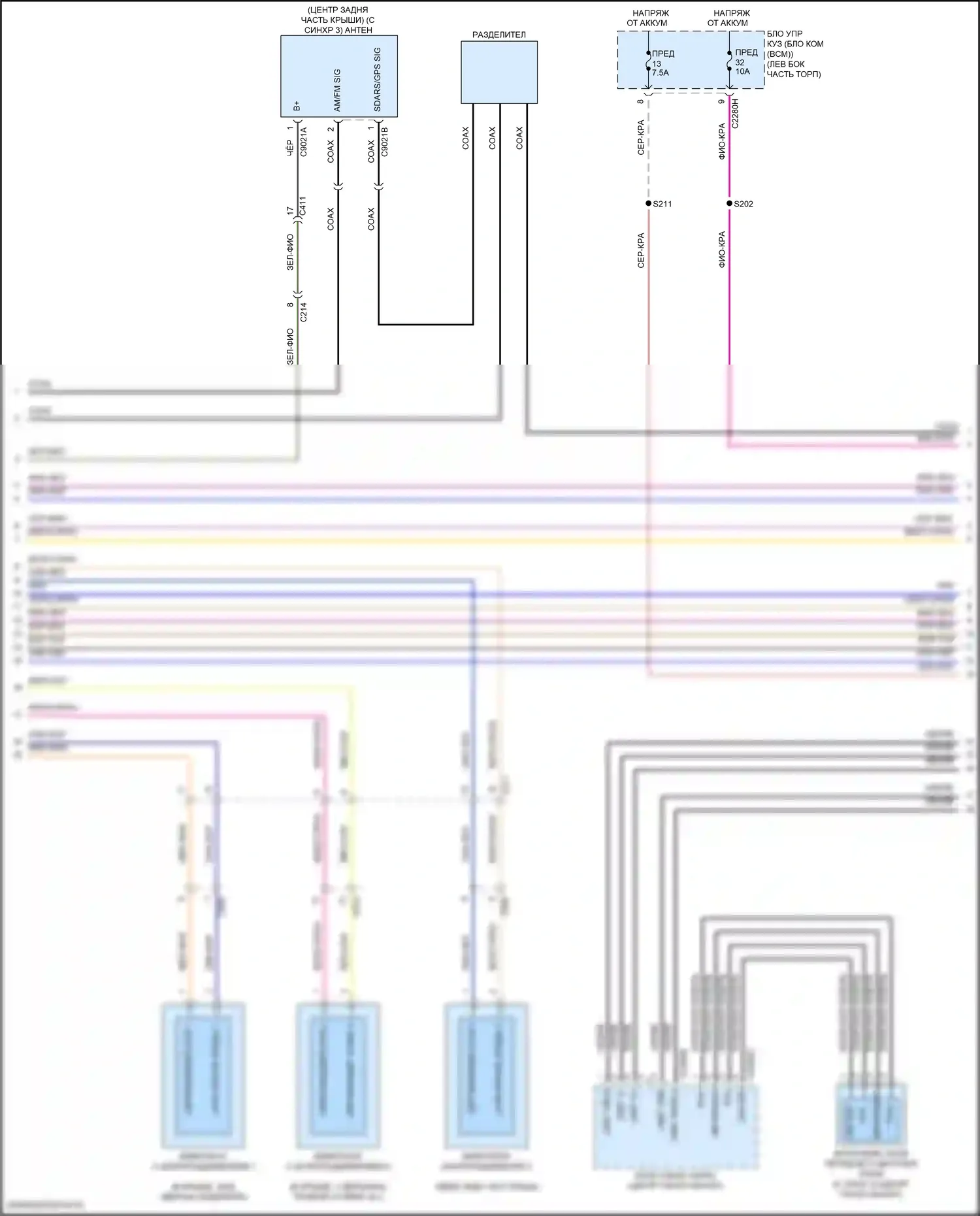 Edge Ford II рестайлинг (2018-2023): Электросхема навигации, со звуком bang и olufsen (3 из 5) 