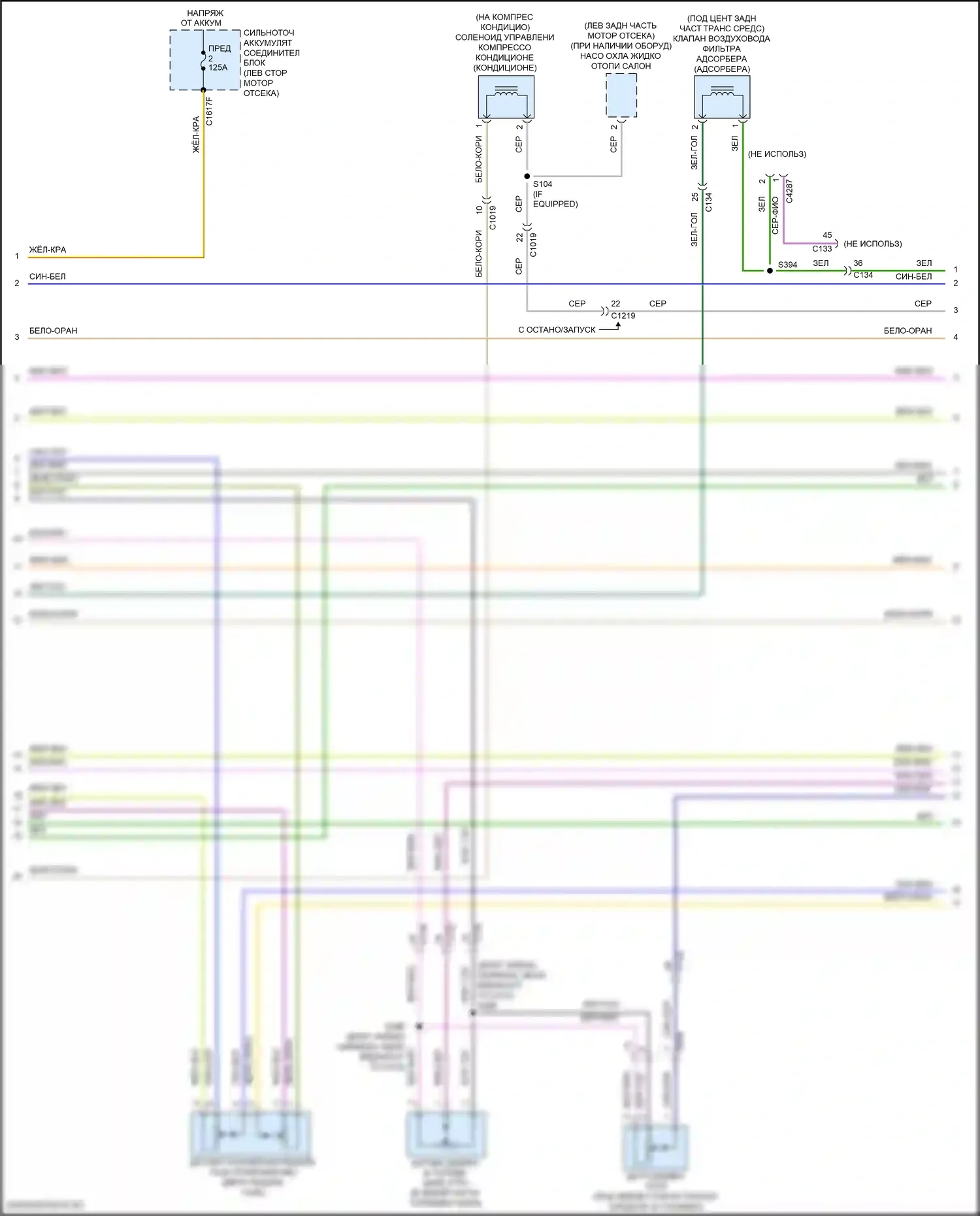 Edge Ford II (2015-2018): Электросхема двигателя 2.7л турбо (2 из 9) 