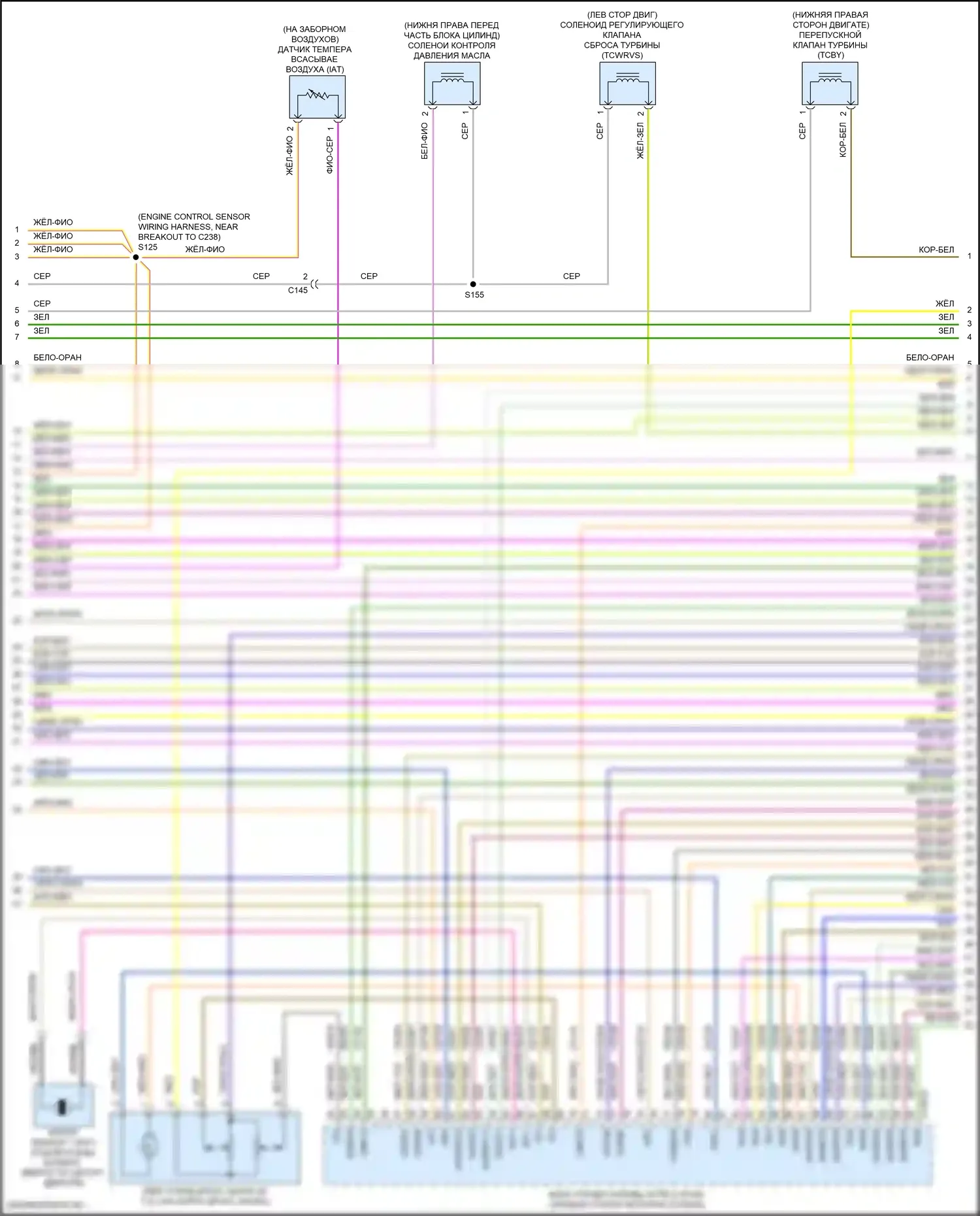 Edge Ford II (2015-2018): Электросхема двигателя 2.7л турбо (6 из 9) 
