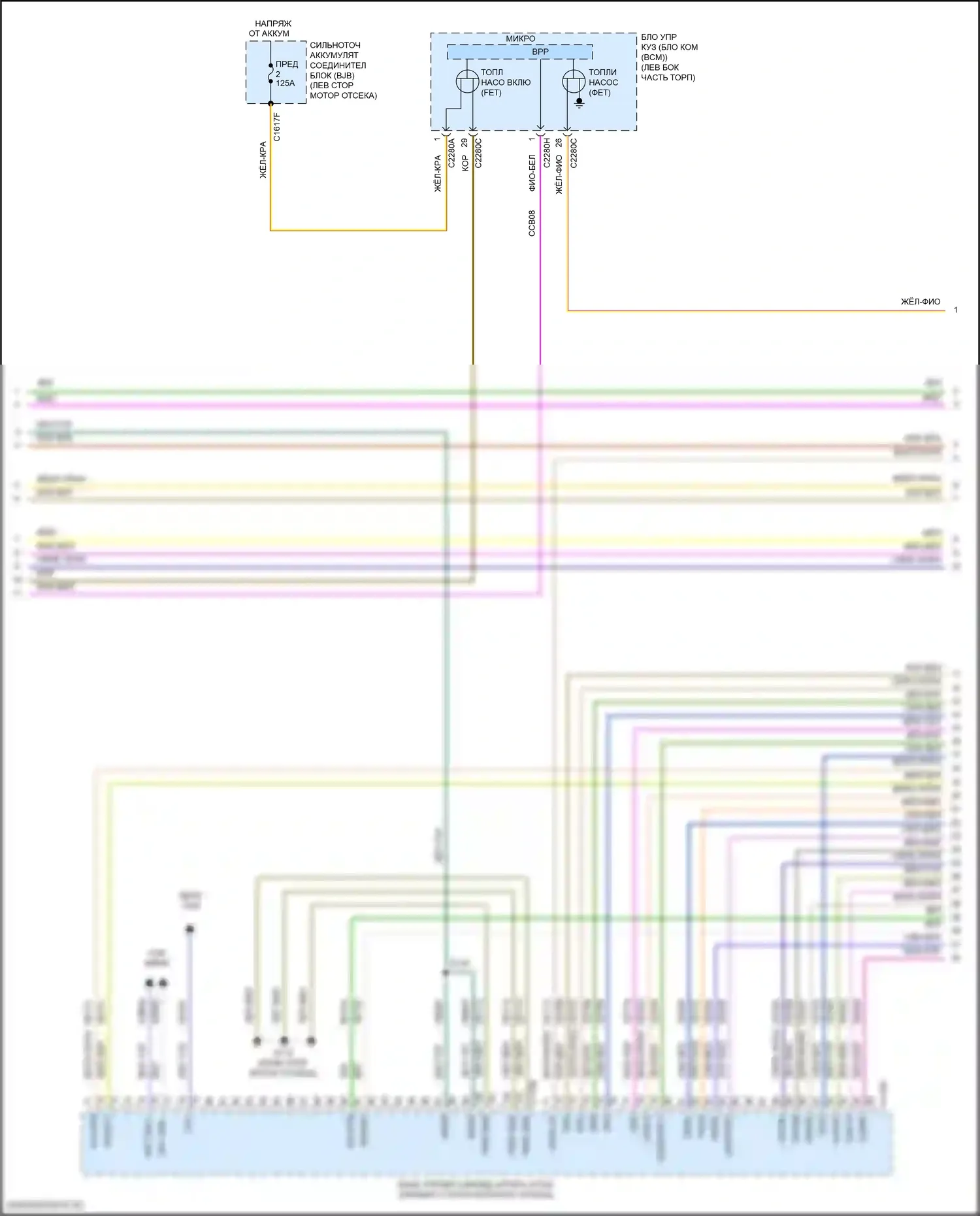 Edge Ford II (2015-2018): Электросхема двигателя 3.5l (3 из 7) 